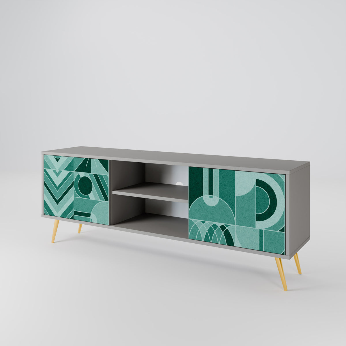 HARMONIC GRID Dvoudveřový TV stolek