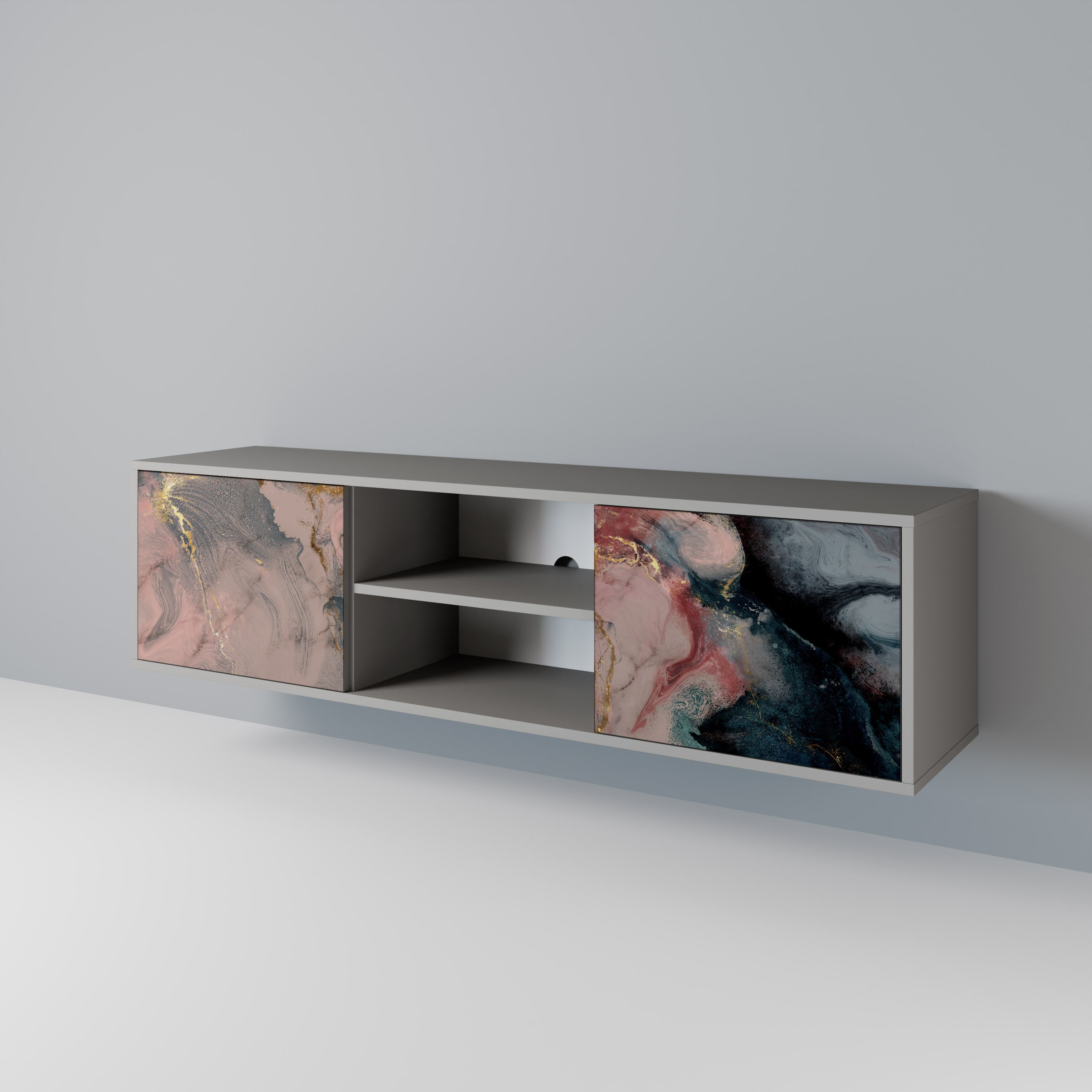 GILDED SWIRLS 2-Door TV Cabinet