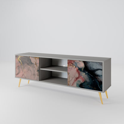 GILDED SWIRLS Dvoudveřový TV stolek