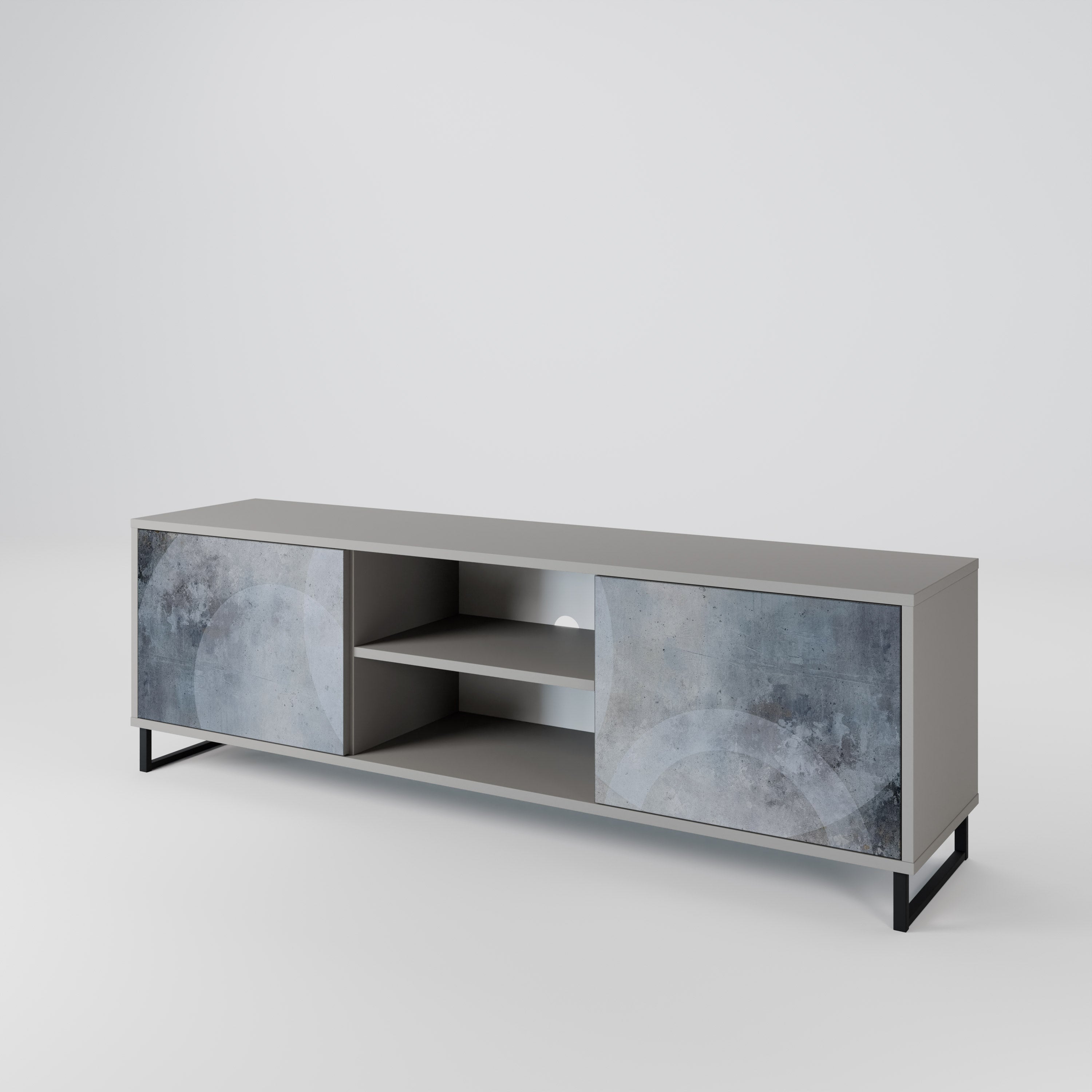 MUTED ARC 2-Door TV Cabinet