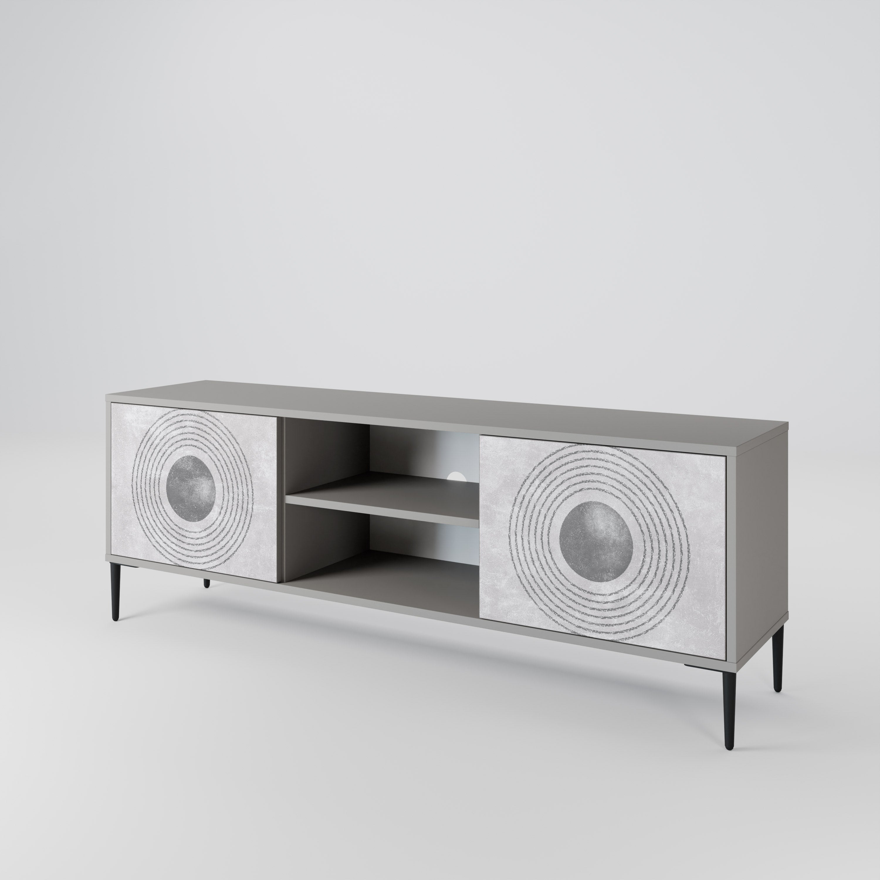 SOLID CIRCLES 2-Door TV Cabinet