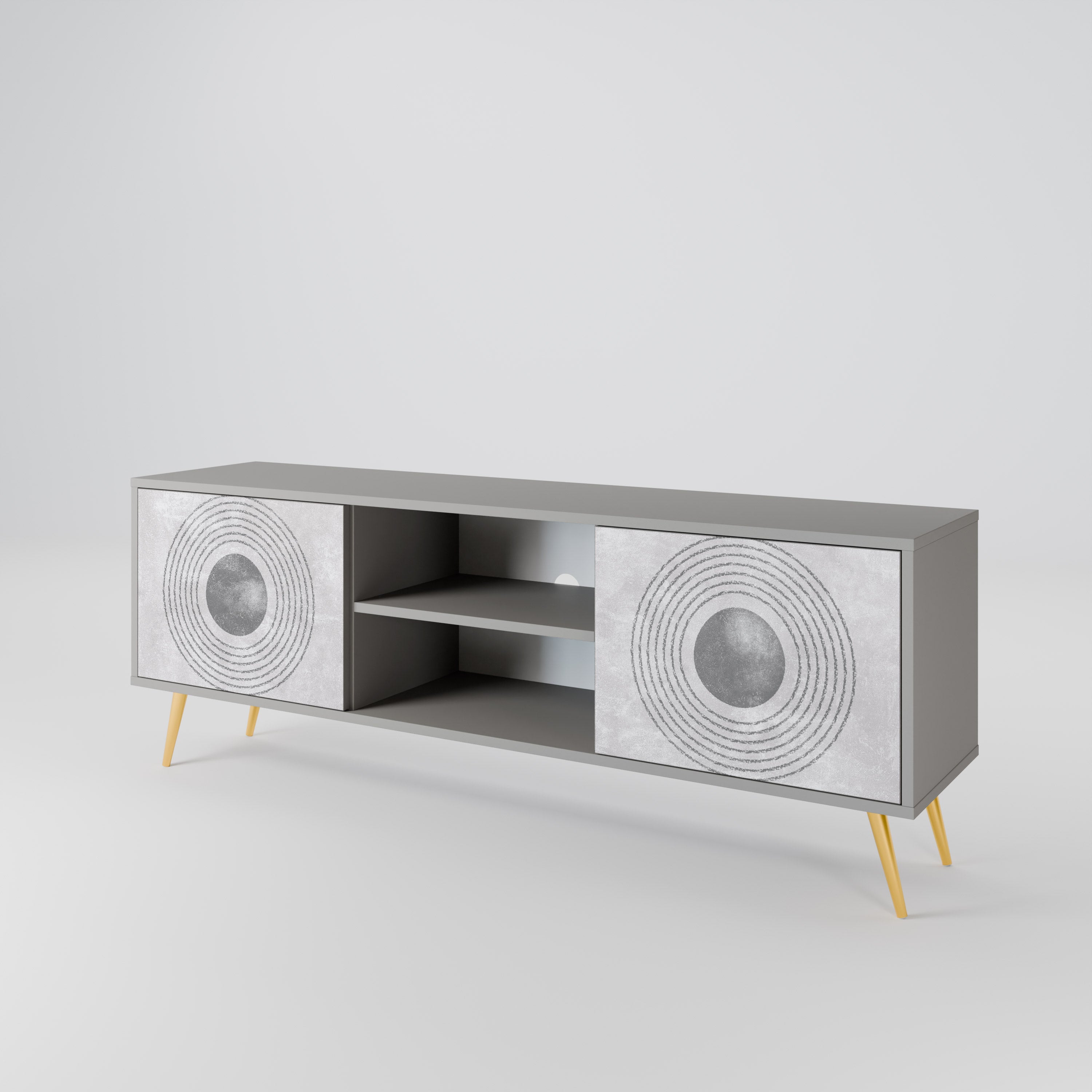 SOLID CIRCLES 2-Door TV Cabinet