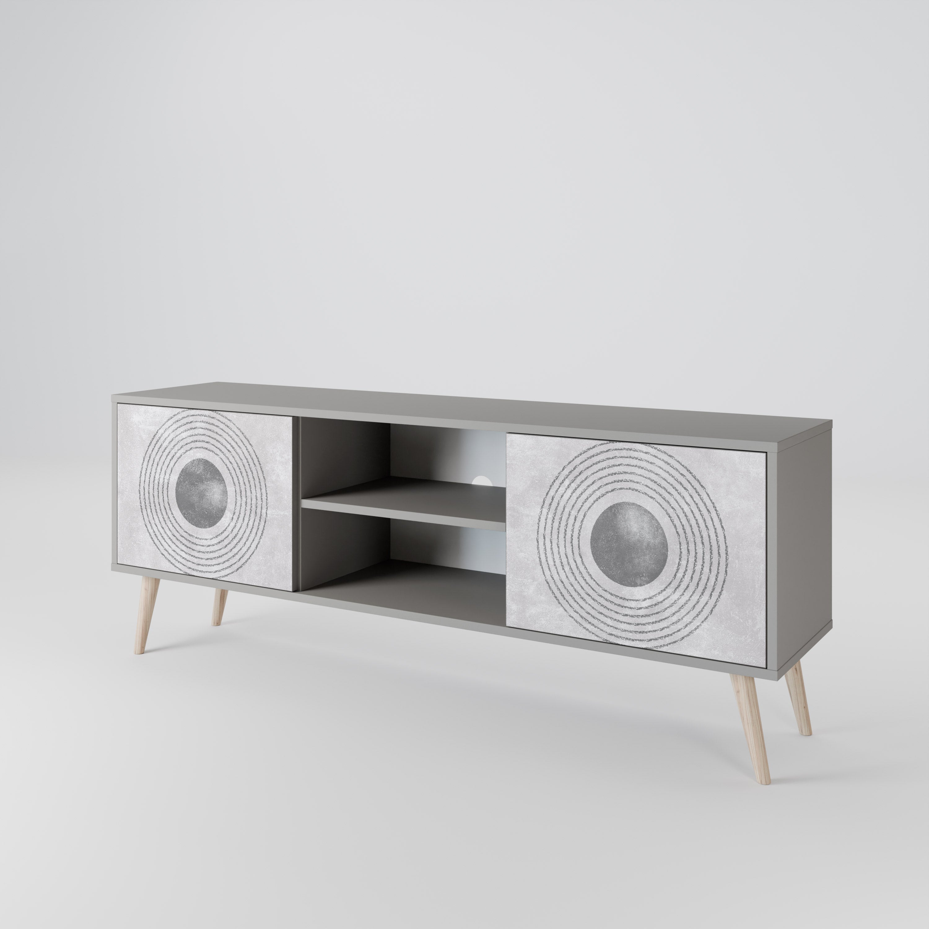 SOLID CIRCLES 2-Door TV Cabinet