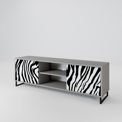 SPLENDID ZEBRA Dvoudveřový TV stolek