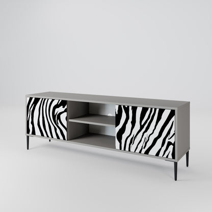 SPLENDID ZEBRA Dvoudveřový TV stolek