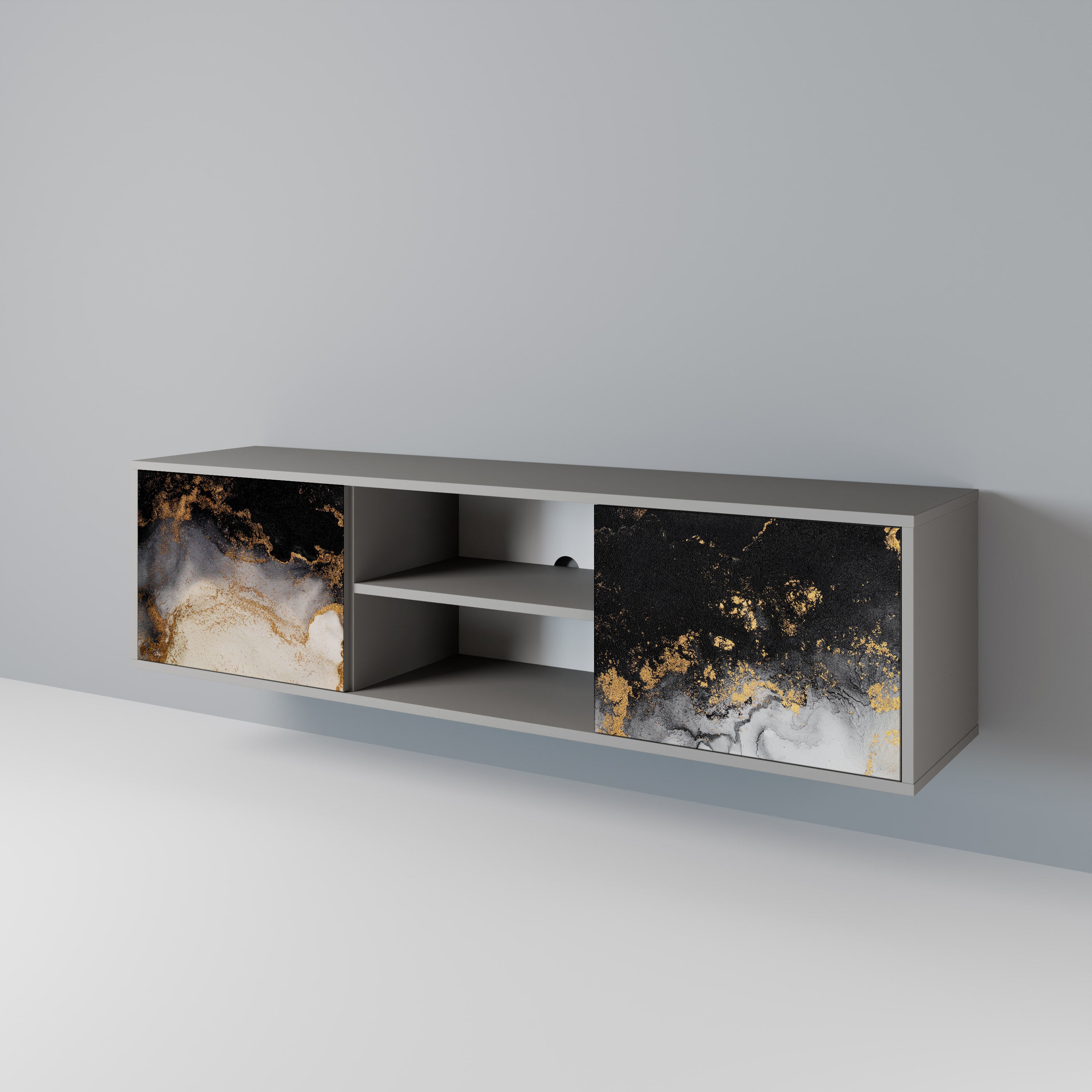 MARBLE OF TOMMORROW 2-Door TV Cabinet