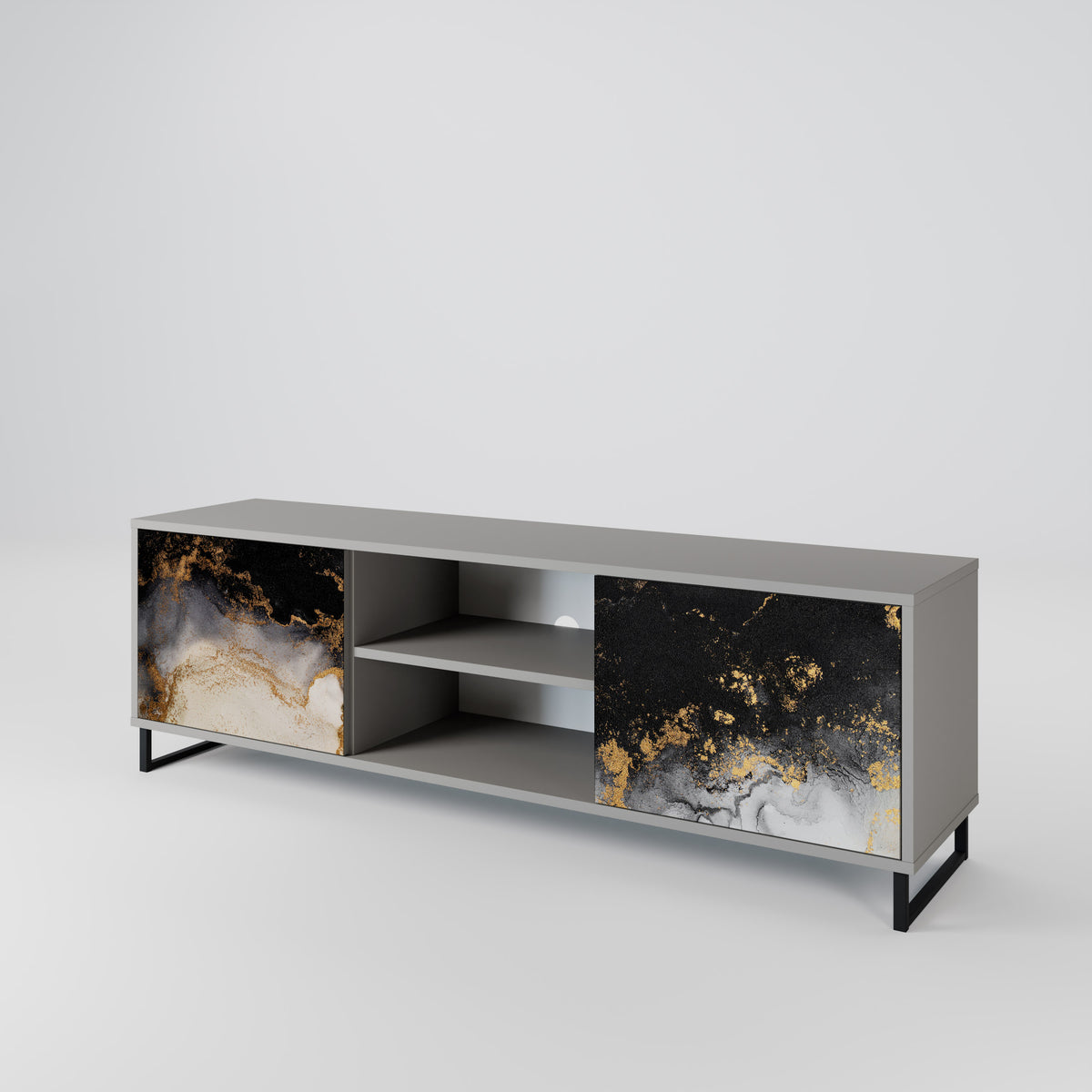 MARBLE OF TOMMORROW Dvoudveřový TV stolek