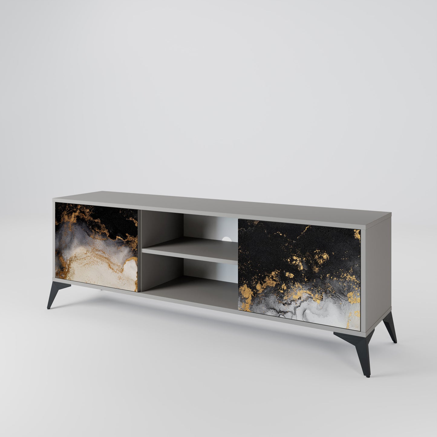 MARBLE OF TOMMORROW Dvoudveřový TV stolek