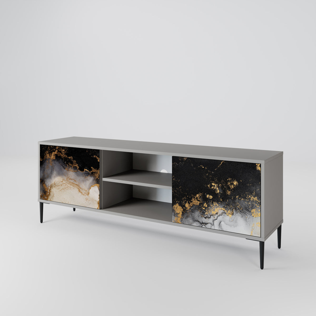 MARBLE OF TOMMORROW Dvoudveřový TV stolek