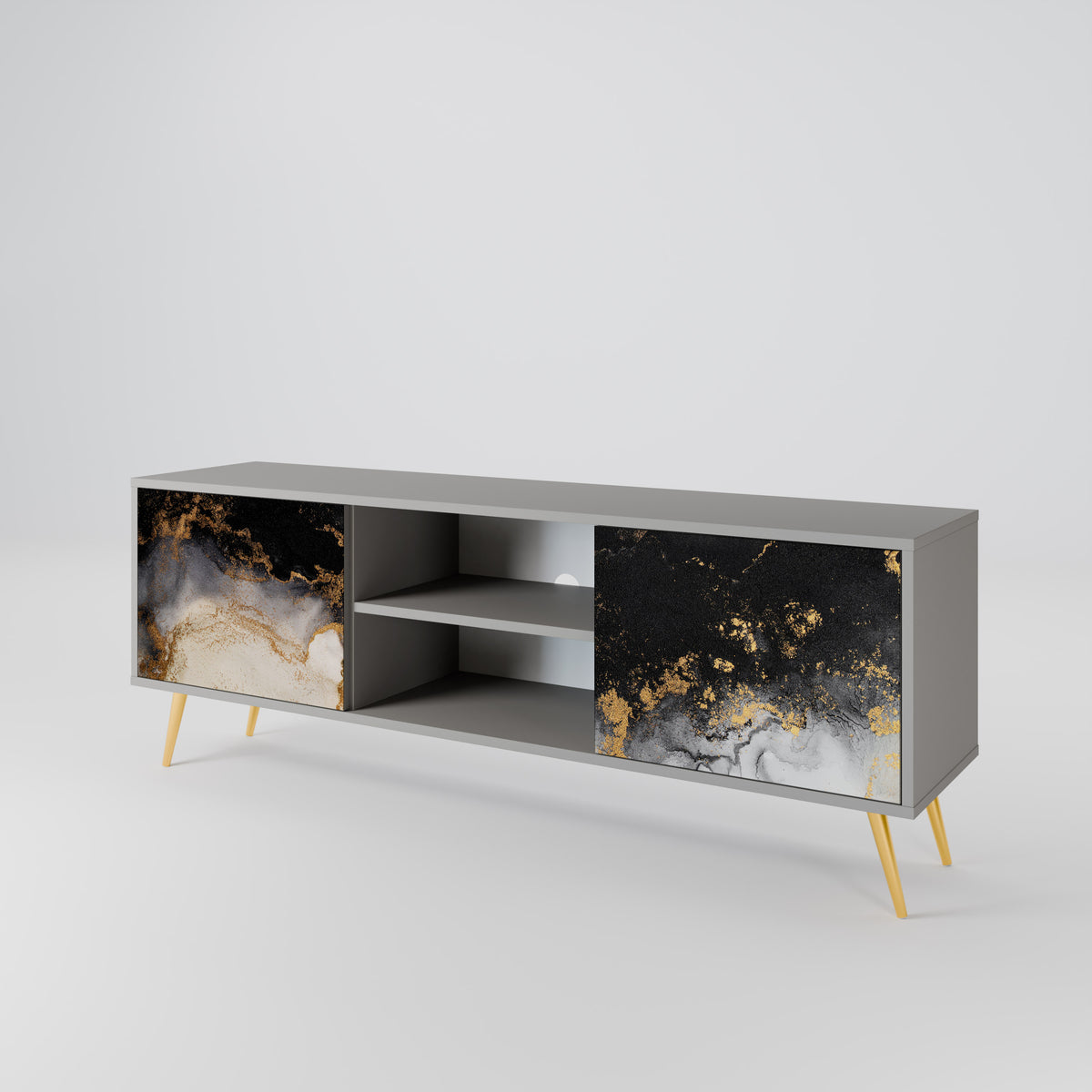 MARBLE OF TOMMORROW Dvoudveřový TV stolek