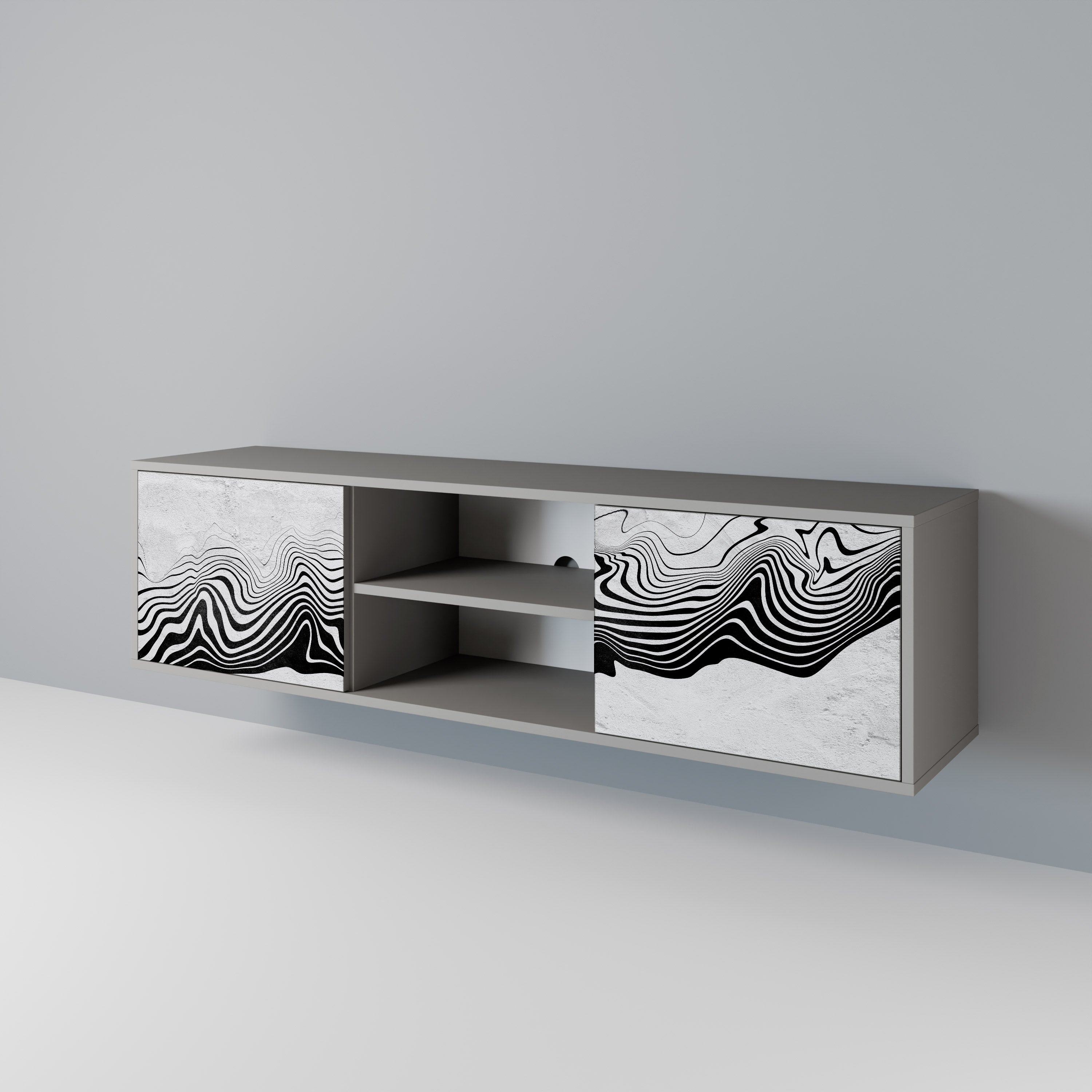 MONOCHROME MIRAGE 2-Door TV Cabinet