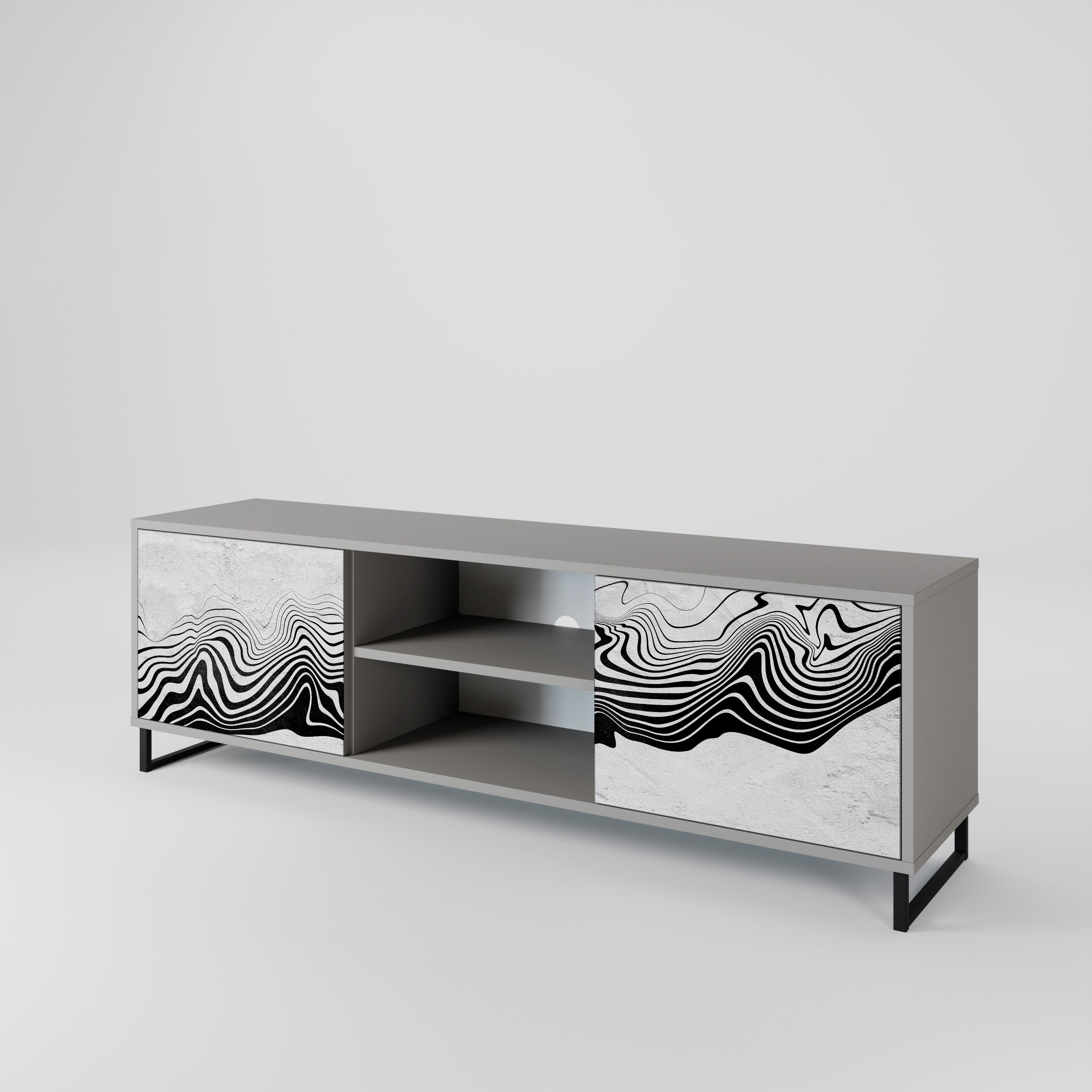 MONOCHROME MIRAGE 2-Door TV Cabinet