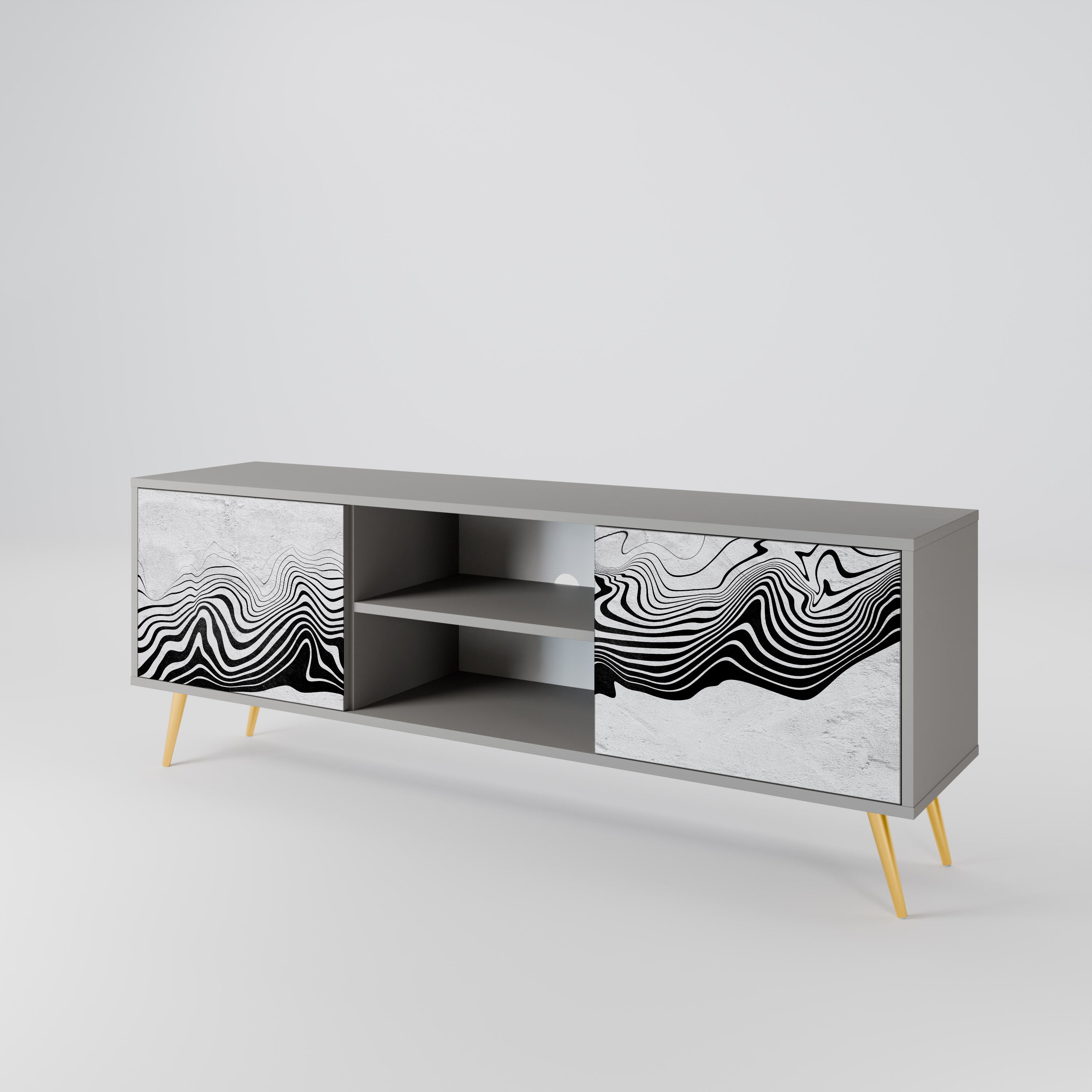 MONOCHROME MIRAGE 2-Door TV Cabinet