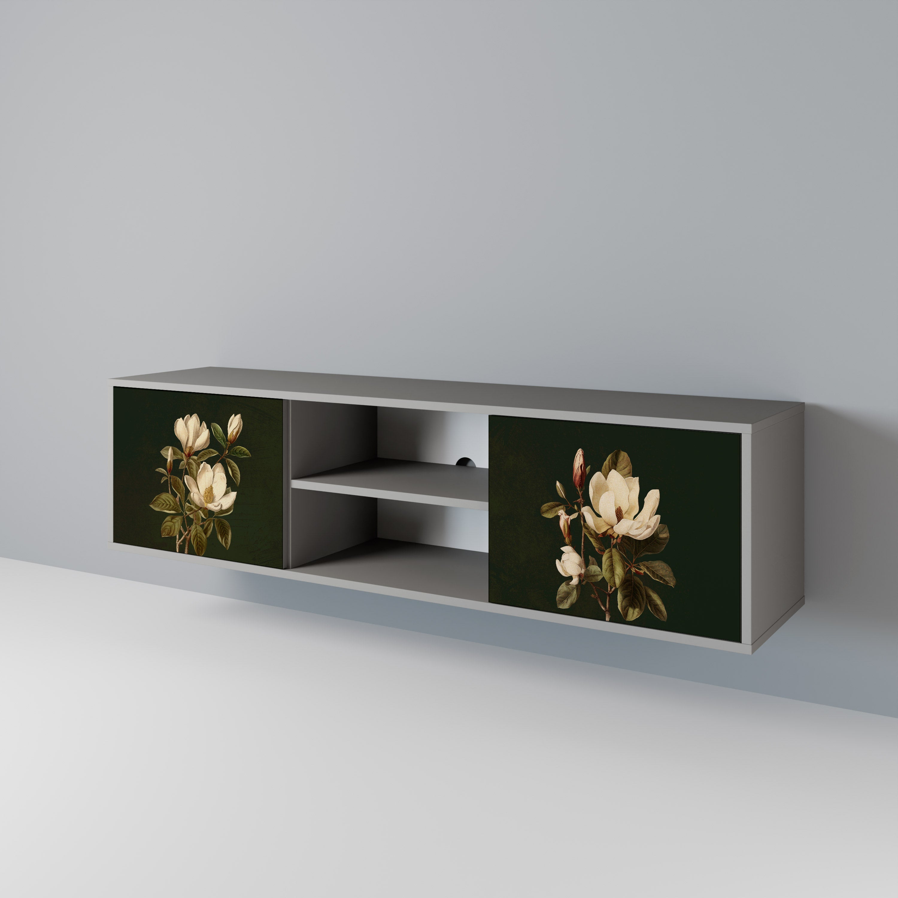 FLORAL NOIR 2-Door TV Cabinet