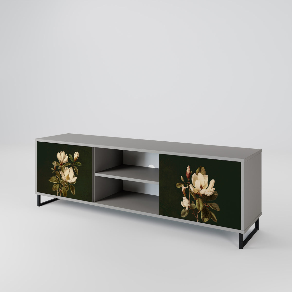 FLORAL NOIR Dvoudveřový TV stolek