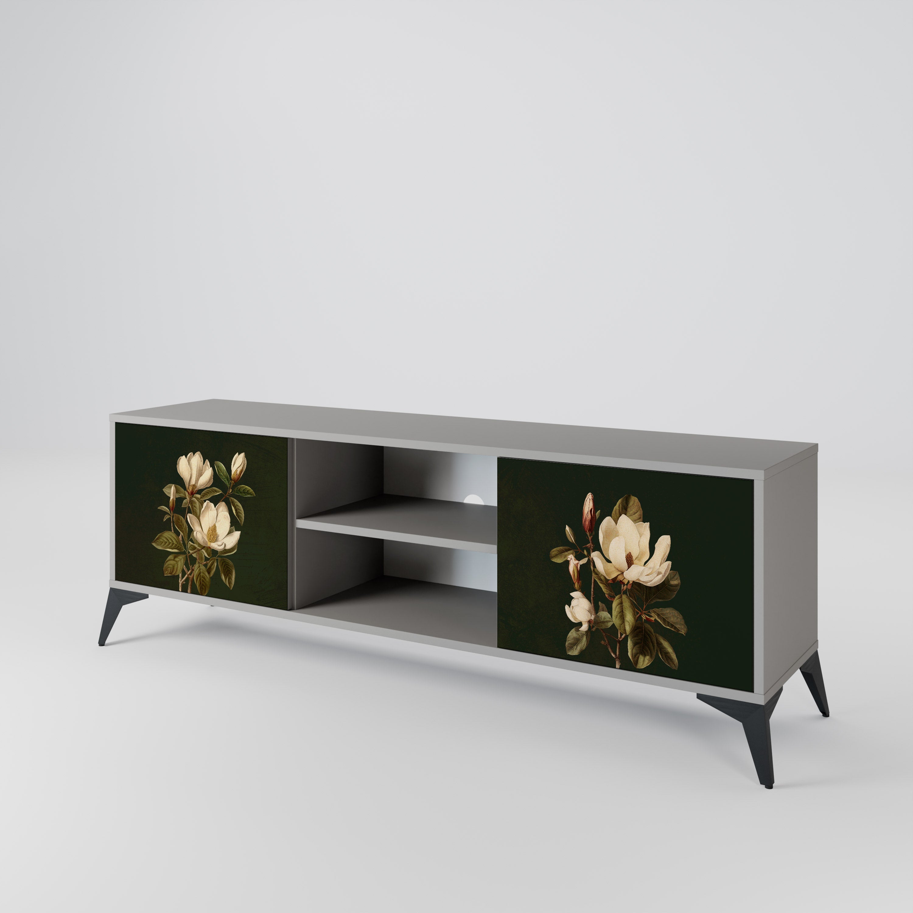 FLORAL NOIR 2-Door TV Cabinet