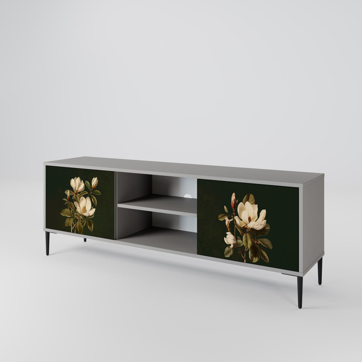 FLORAL NOIR Dvoudveřový TV stolek