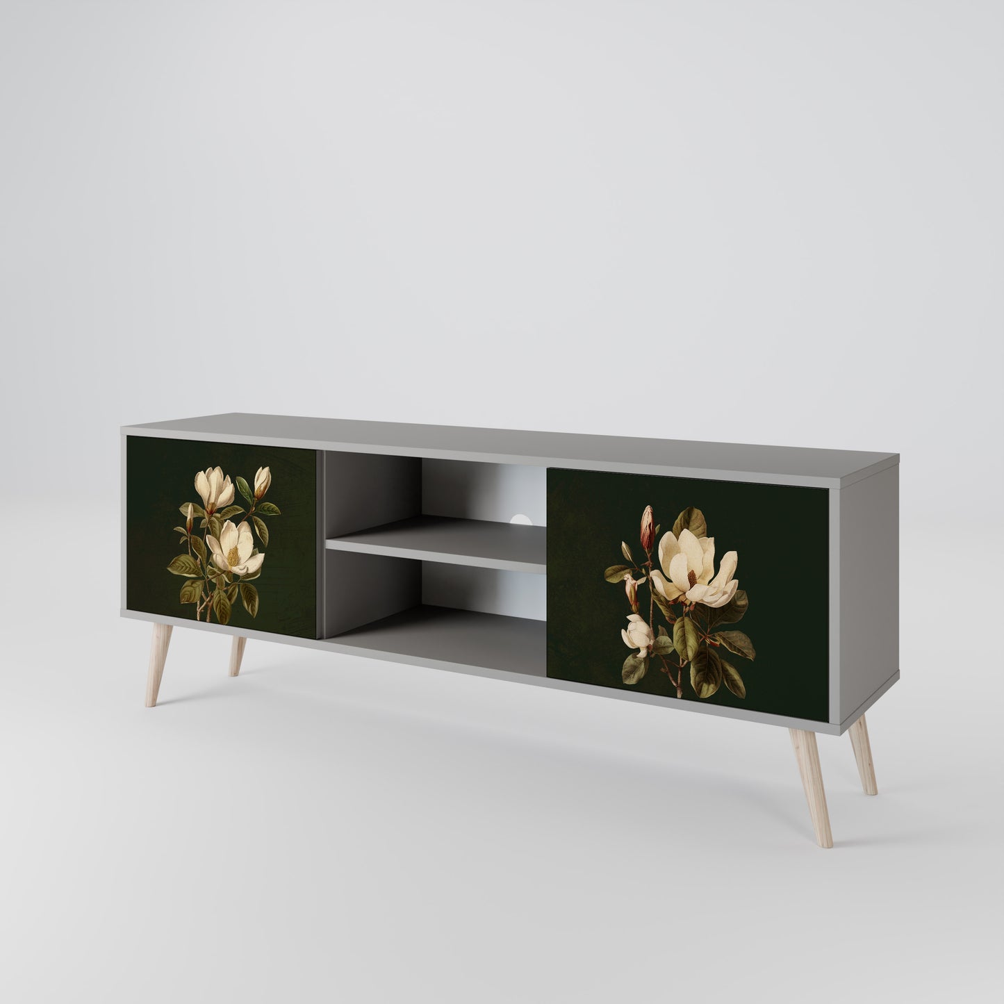 FLORAL NOIR Dvoudveřový TV stolek