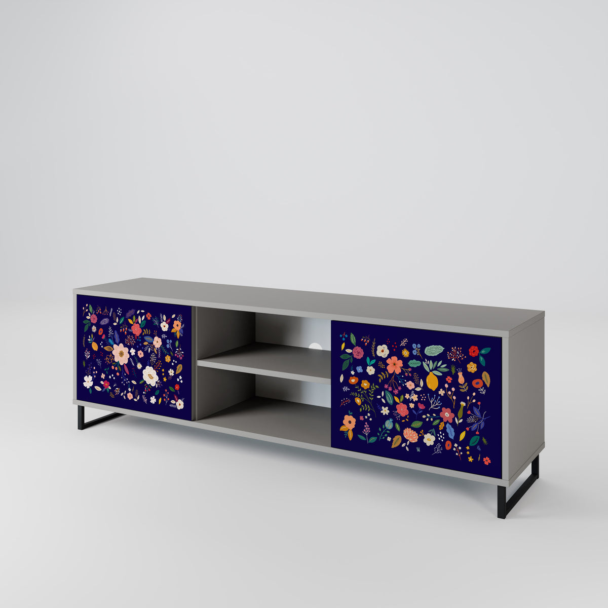 FLORAL COMBINATION Dvoudveřový TV stolek