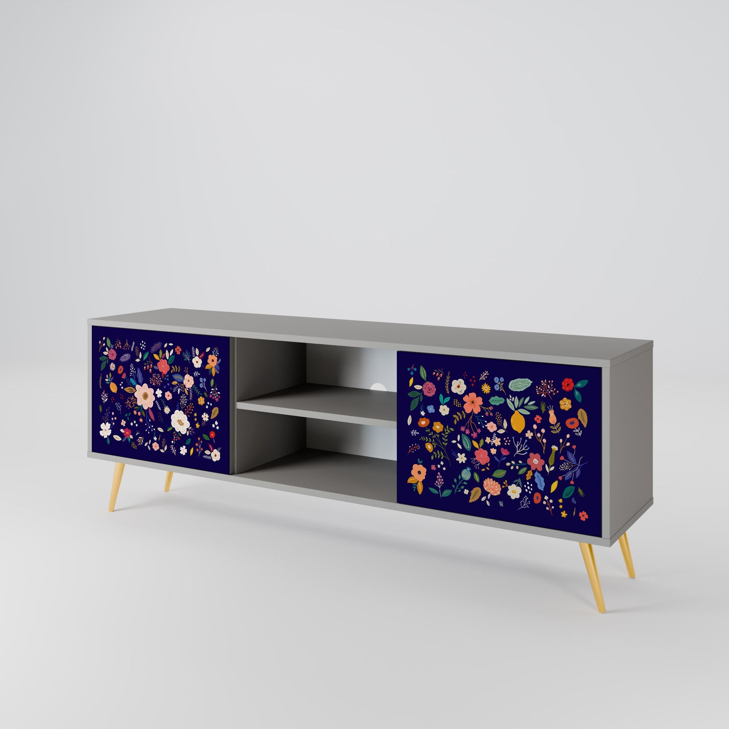 FLORAL COMBINATION Dvoudveřový TV stolek