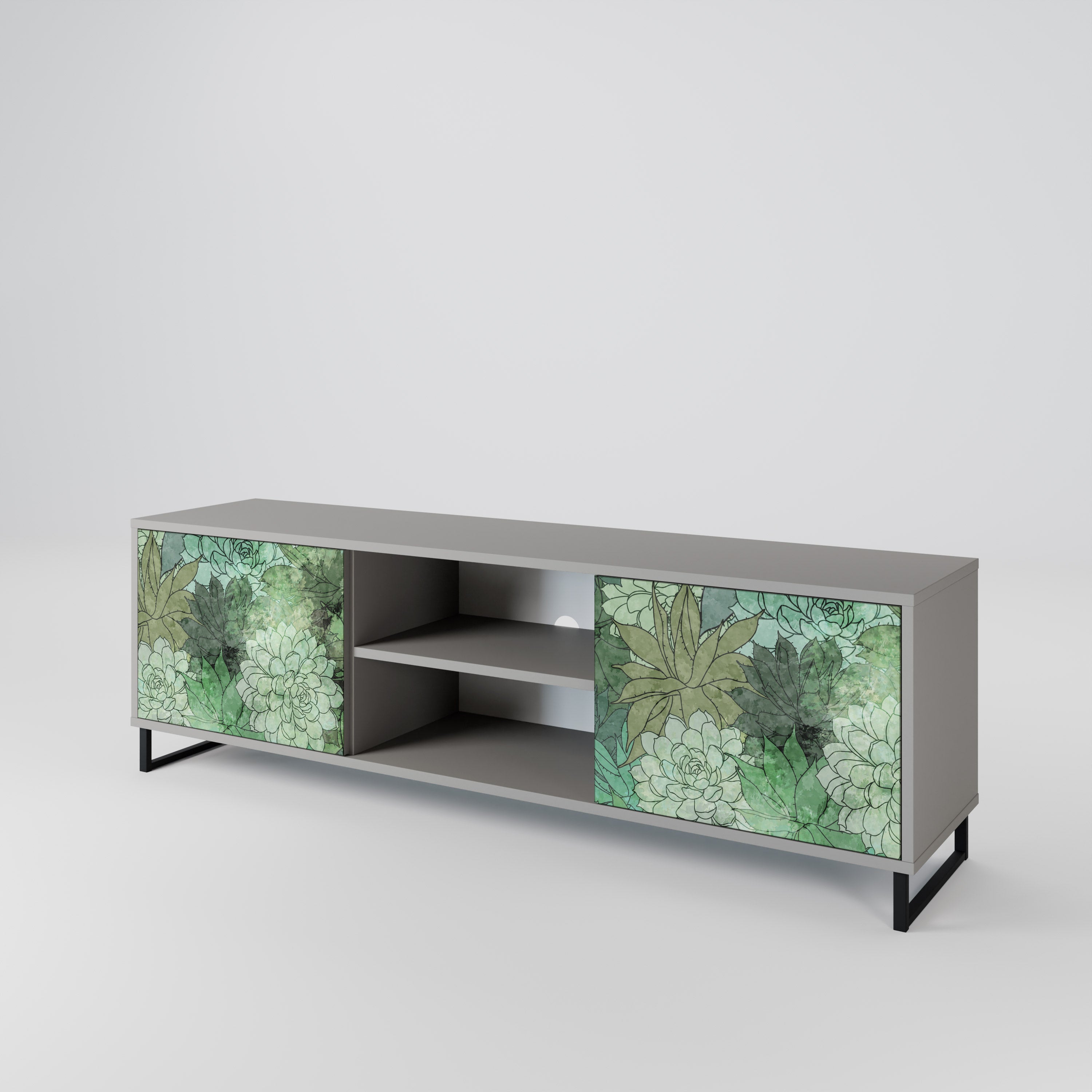 SUCCULENT CLUSTER 2-Door TV Cabinet