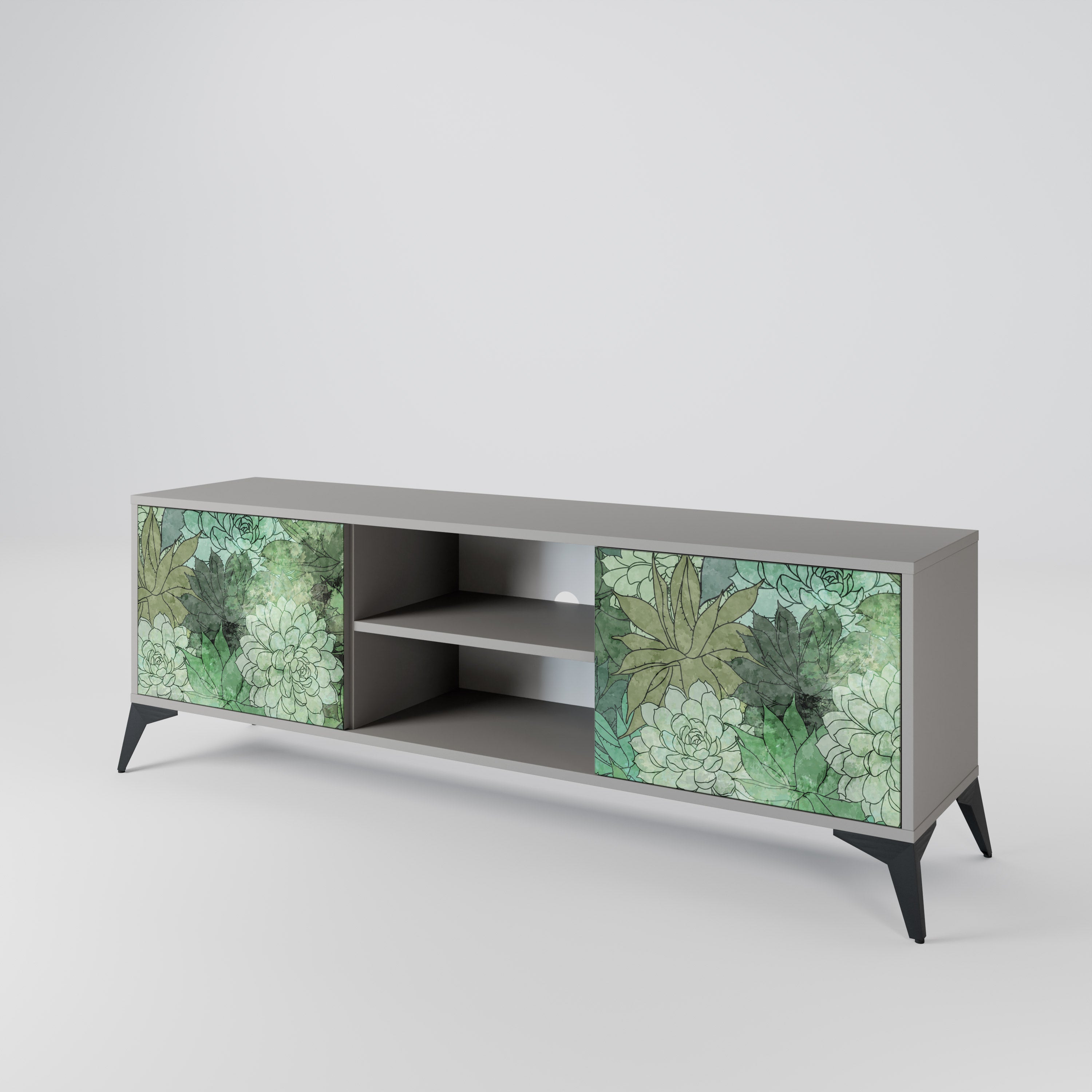SUCCULENT CLUSTER 2-Door TV Cabinet