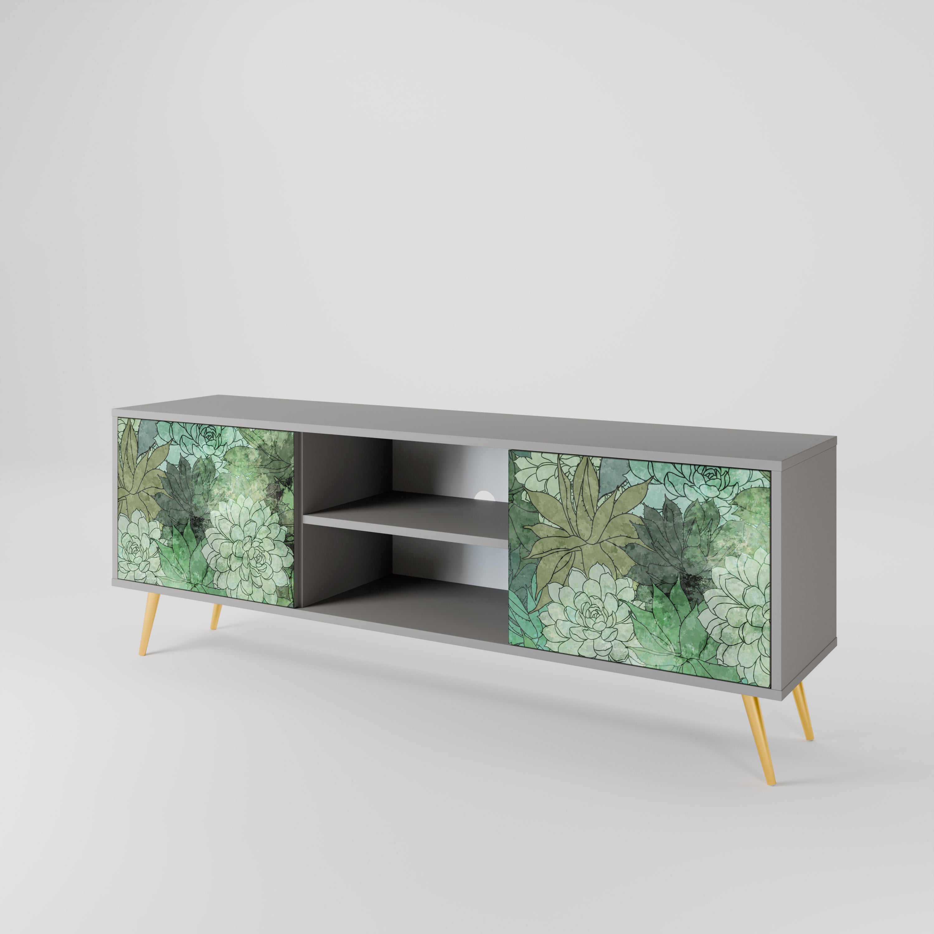 SUCCULENT CLUSTER 2-Door TV Cabinet