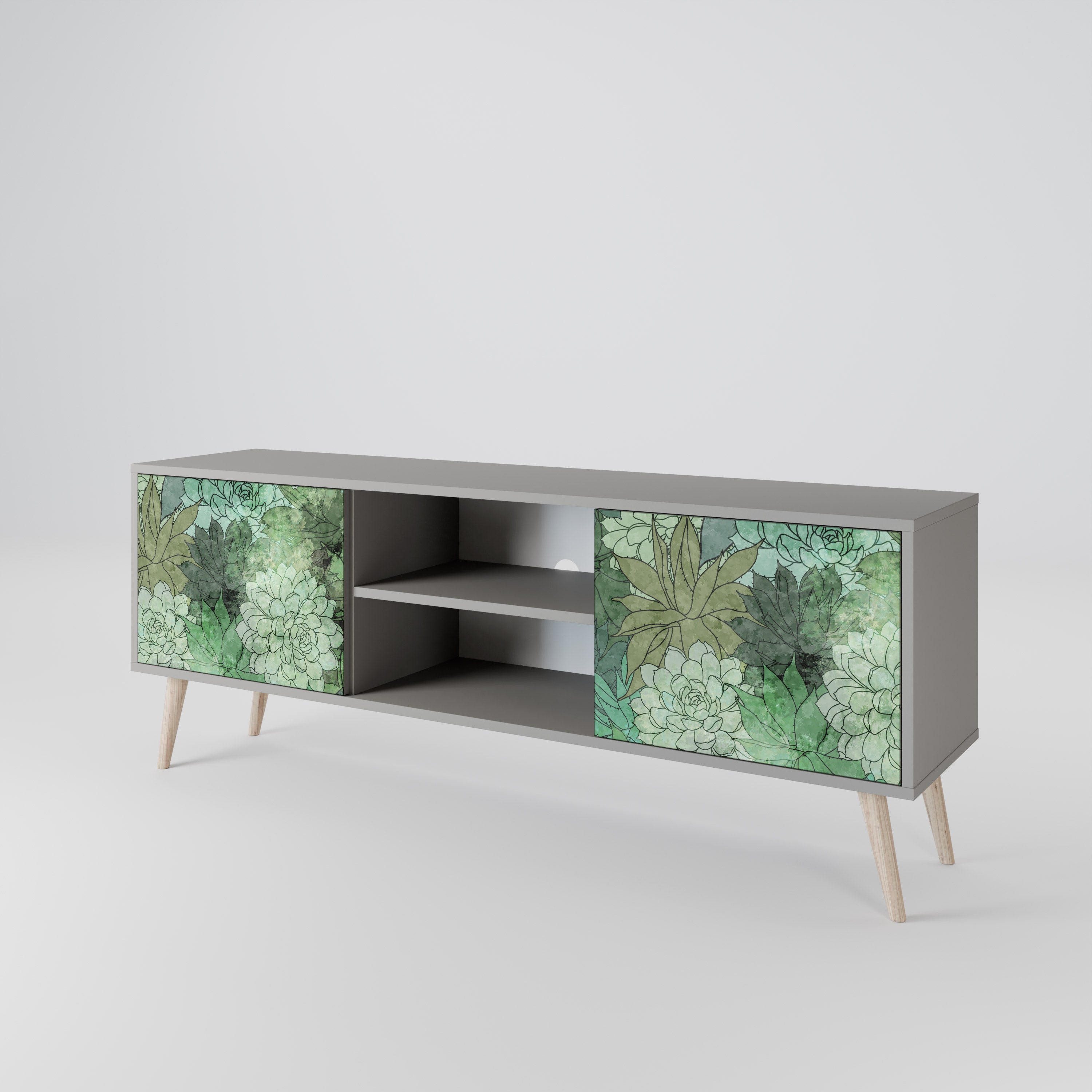 SUCCULENT CLUSTER 2-Door TV Cabinet