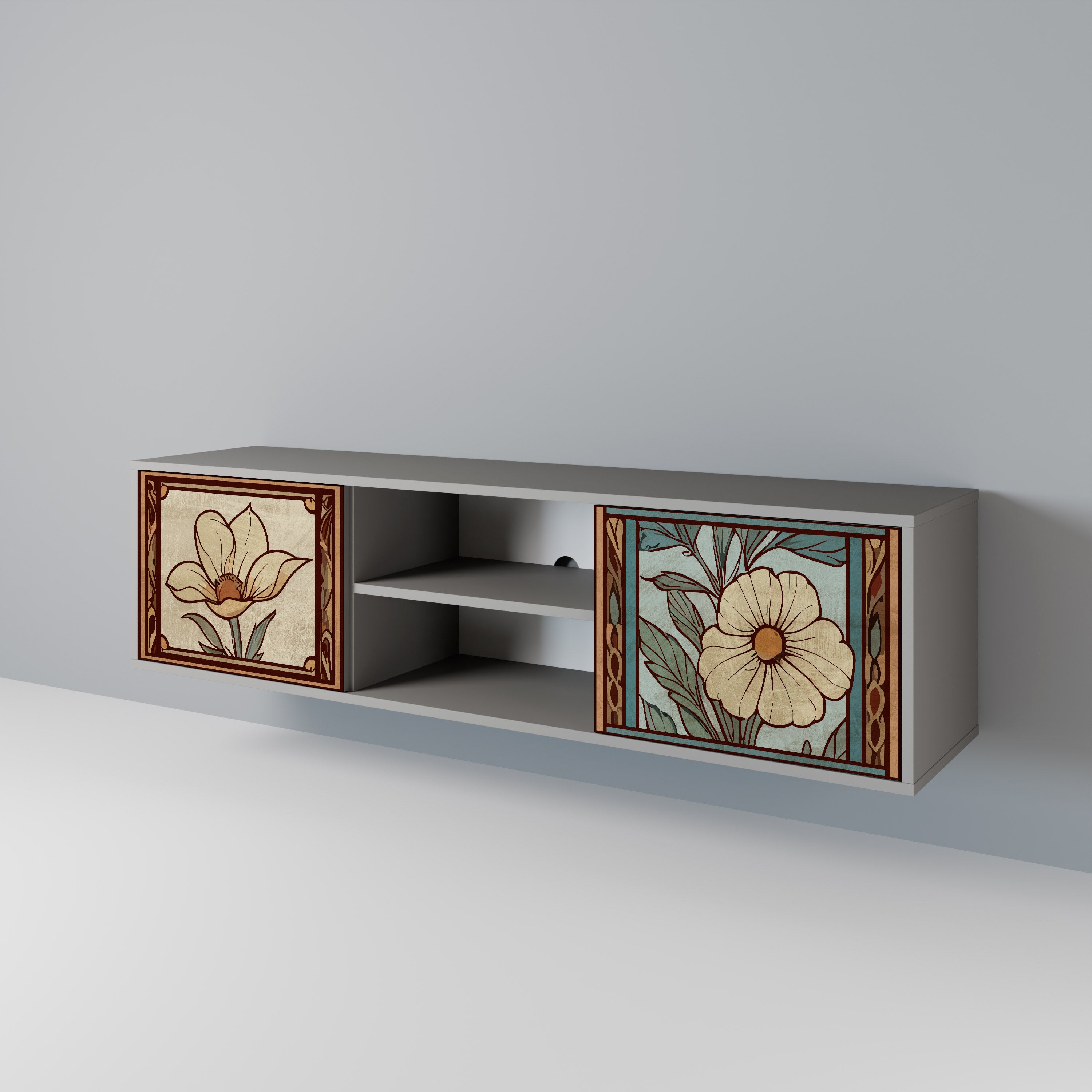 TIMELESS FLORA 2-Door TV Cabinet