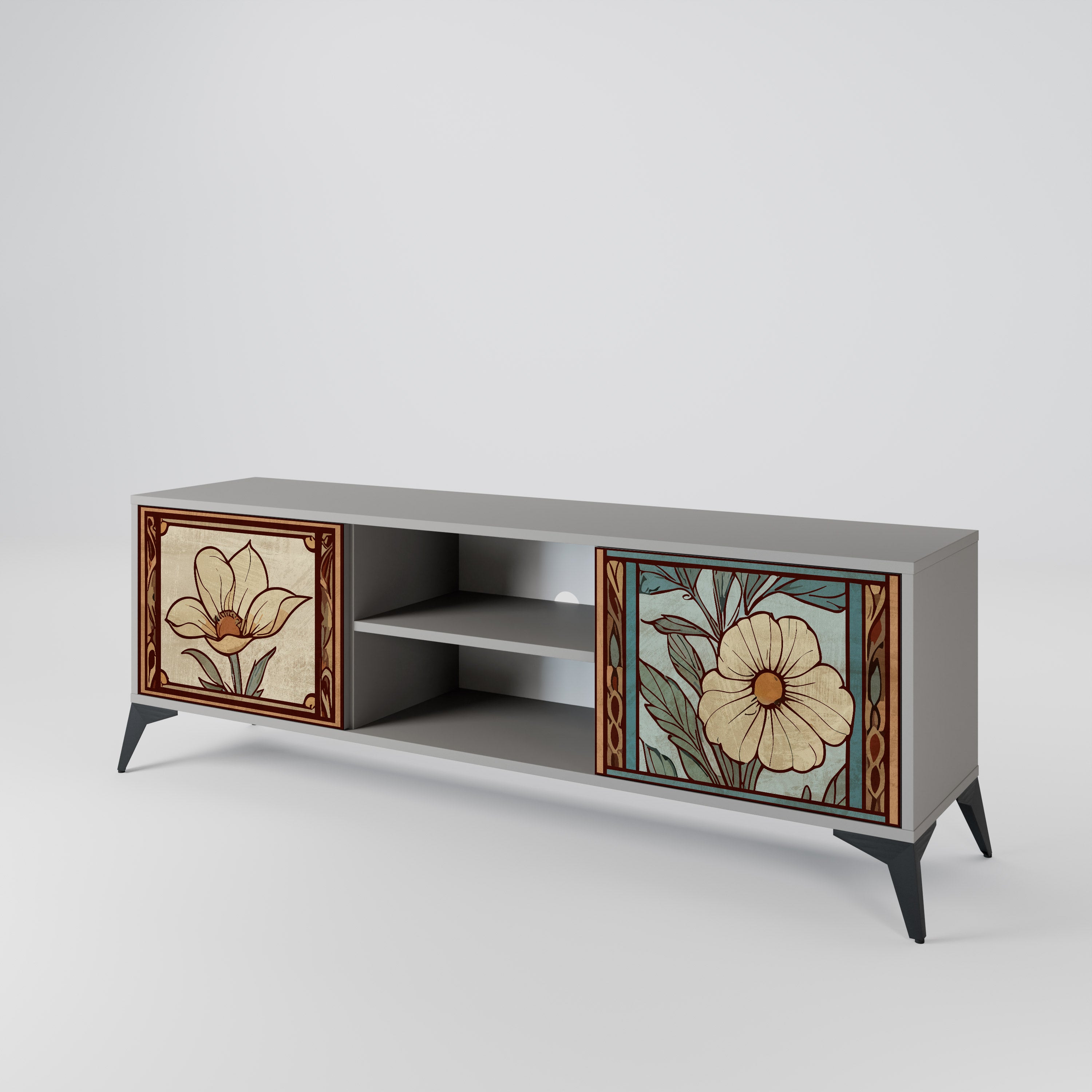 TIMELESS FLORA 2-Door TV Cabinet