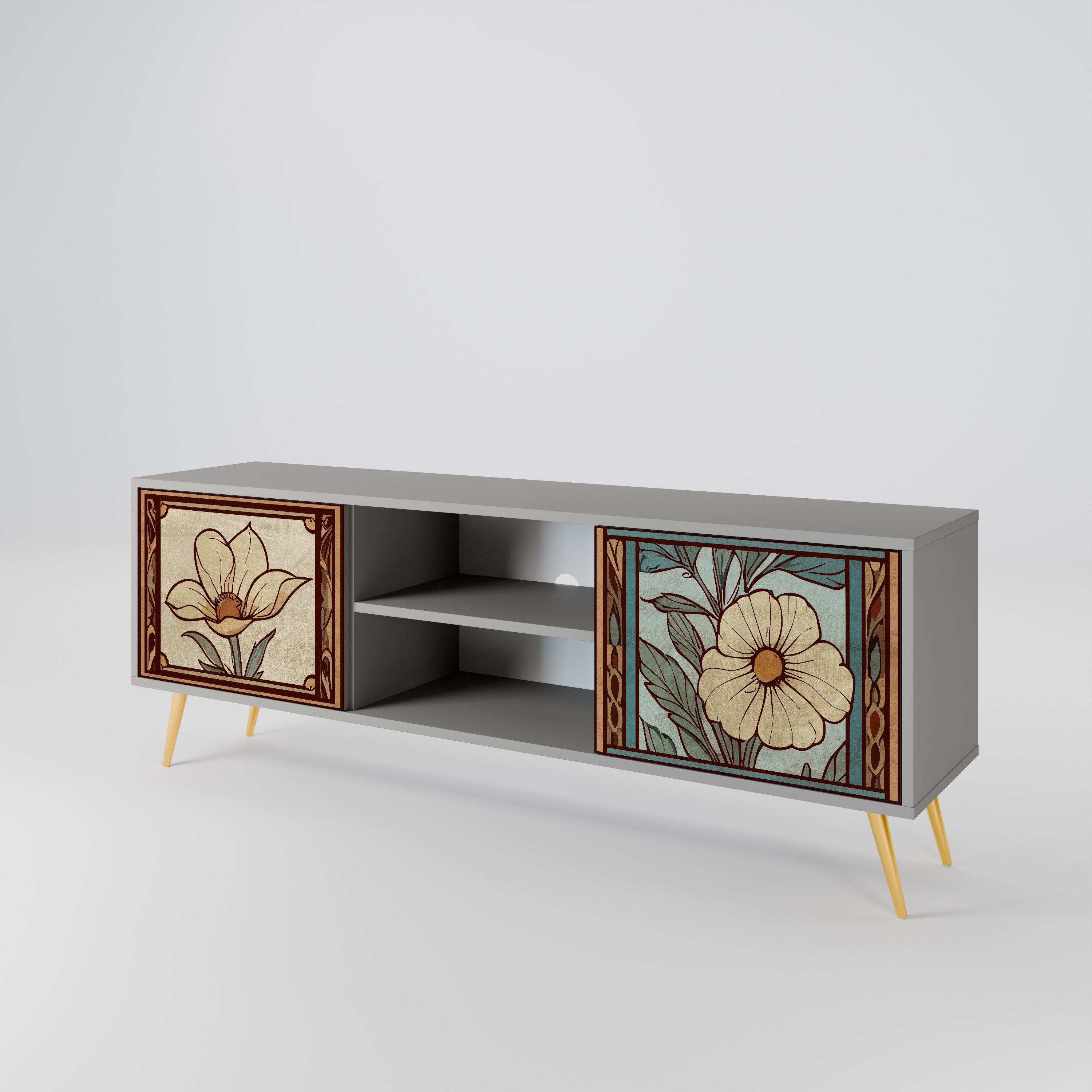 TIMELESS FLORA 2-Door TV Cabinet
