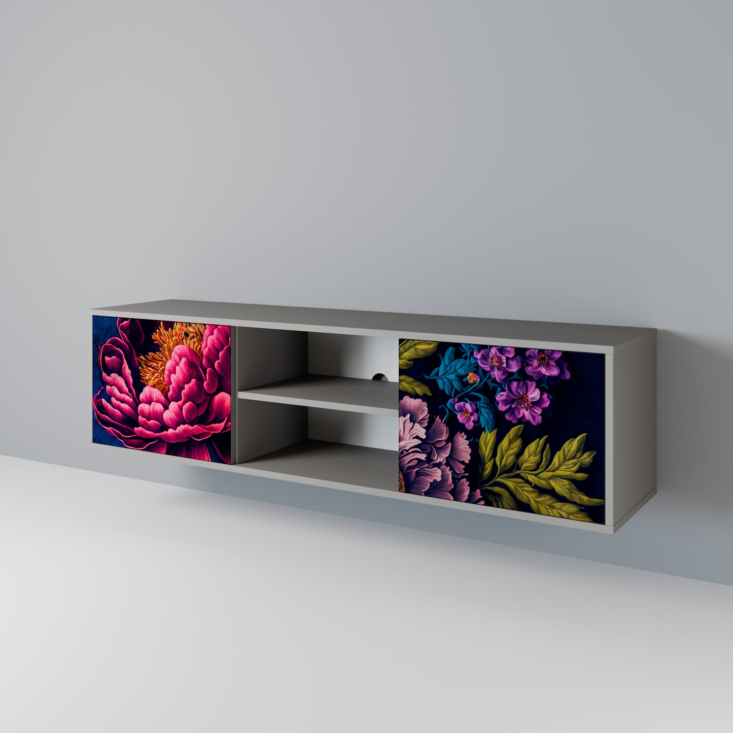 BLOOMING ELEGANCE Dvoudveřový TV stolek