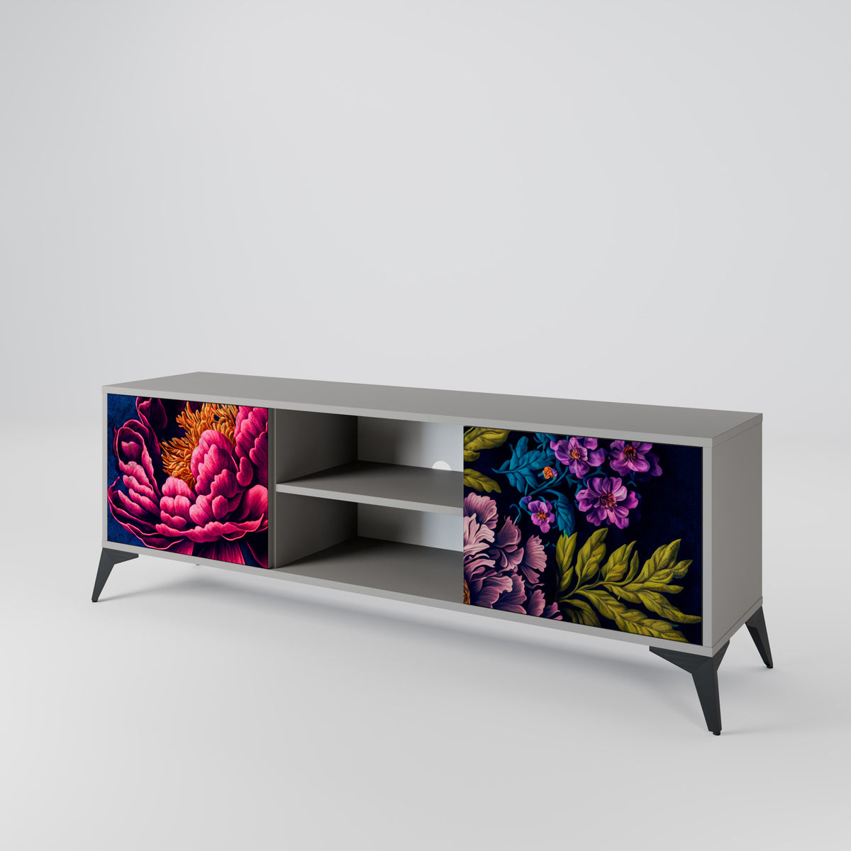 BLOOMING ELEGANCE Dvoudveřový TV stolek