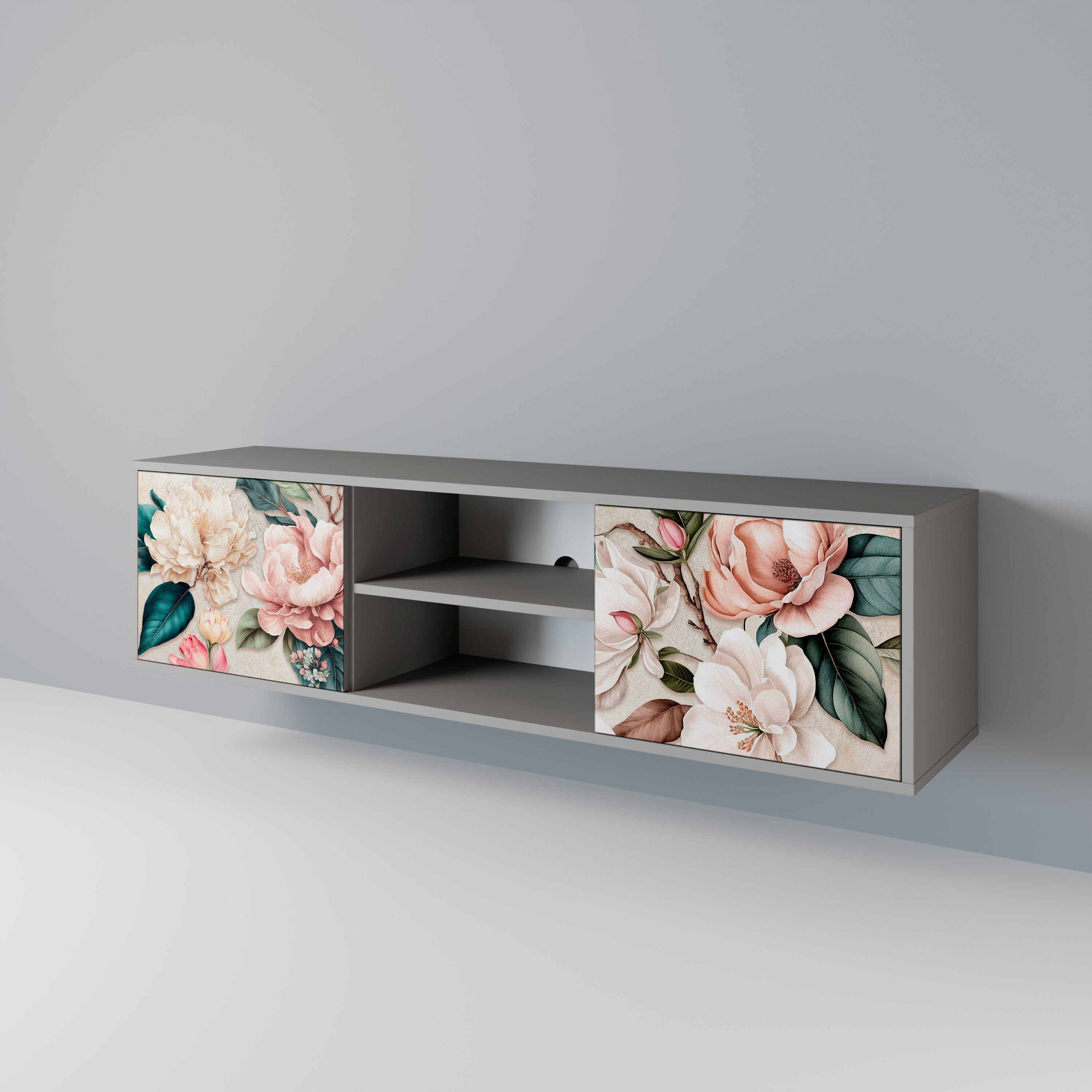 FLORAL GRACE 2-Door TV Cabinet