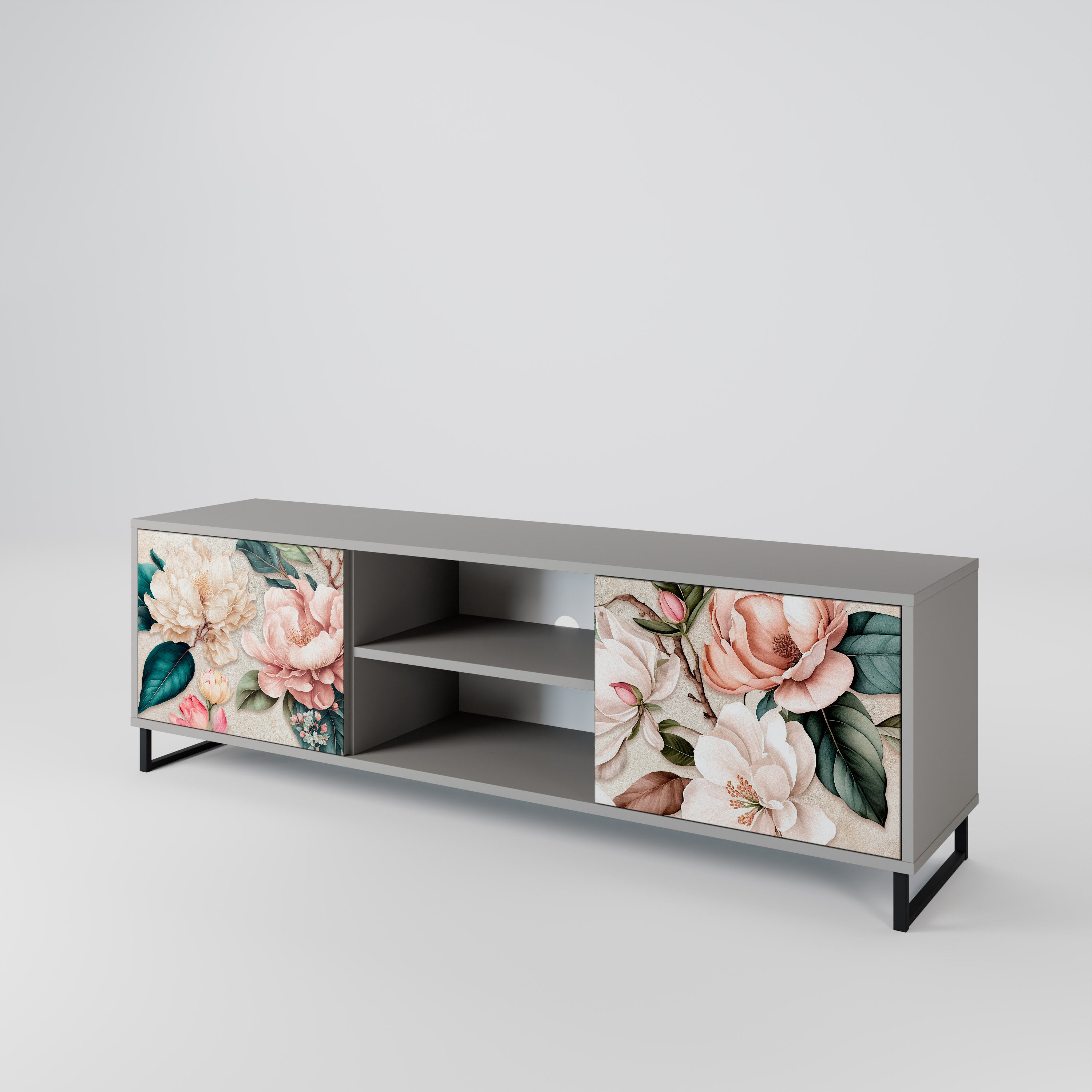 FLORAL GRACE 2-Door TV Cabinet