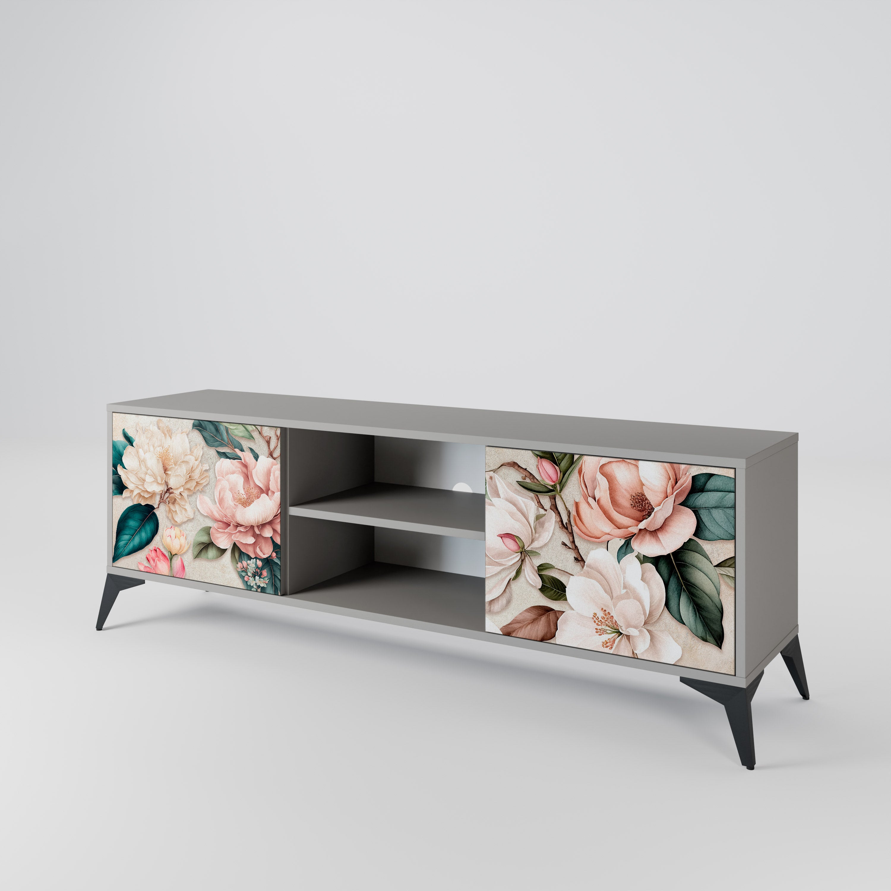 FLORAL GRACE 2-Door TV Cabinet