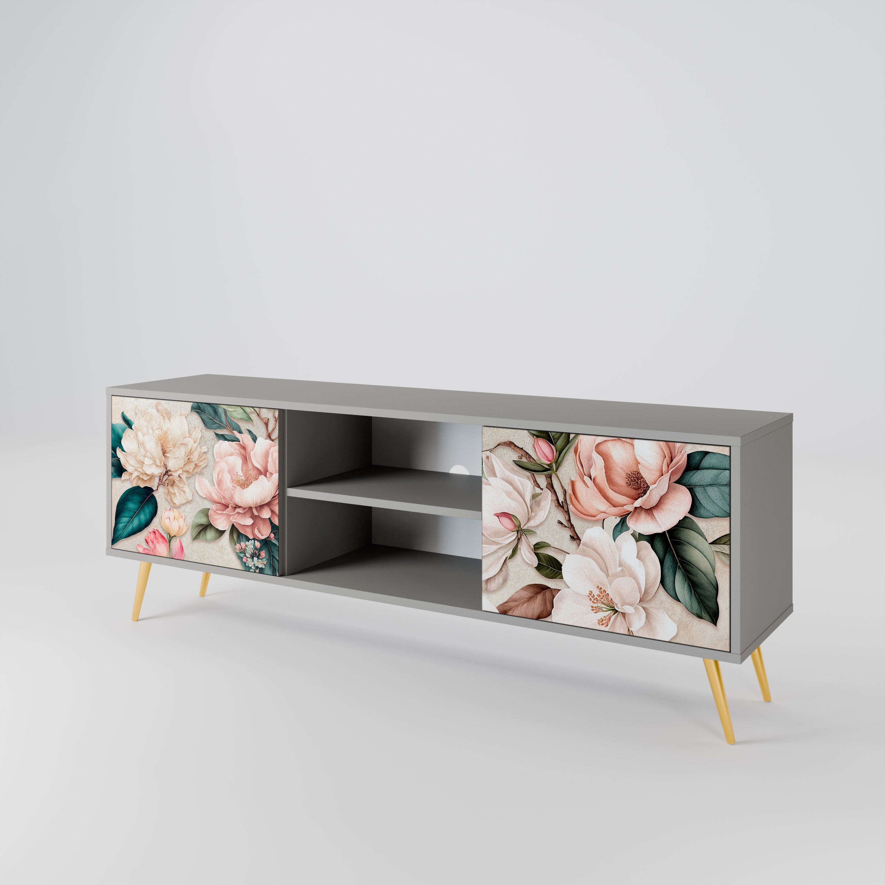 FLORAL GRACE 2-Door TV Cabinet