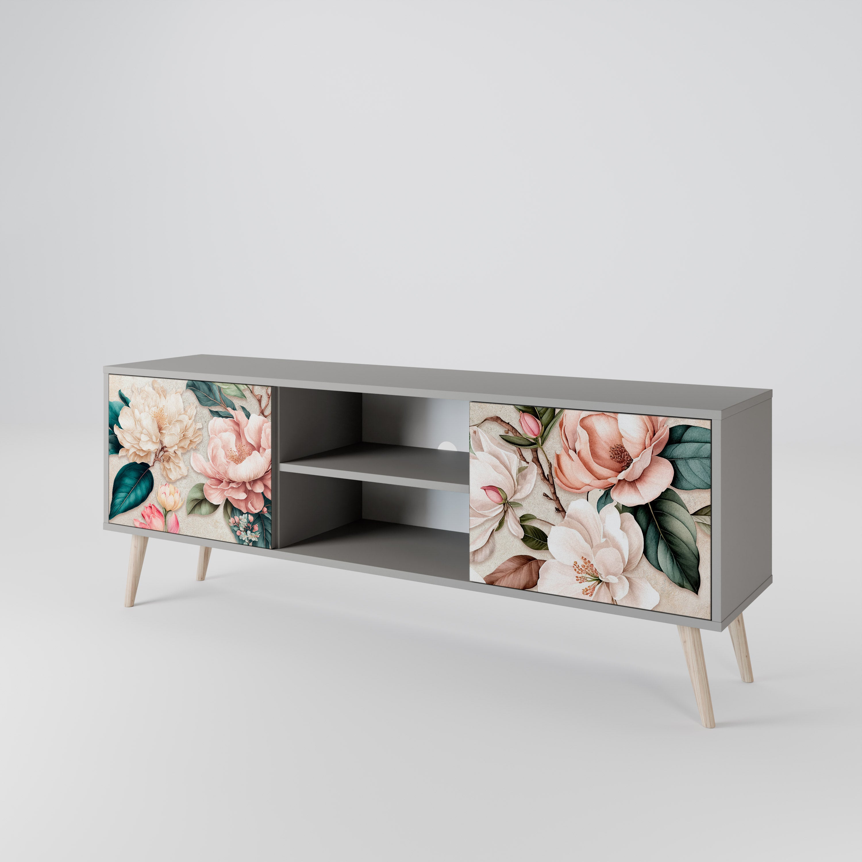 FLORAL GRACE 2-Door TV Cabinet