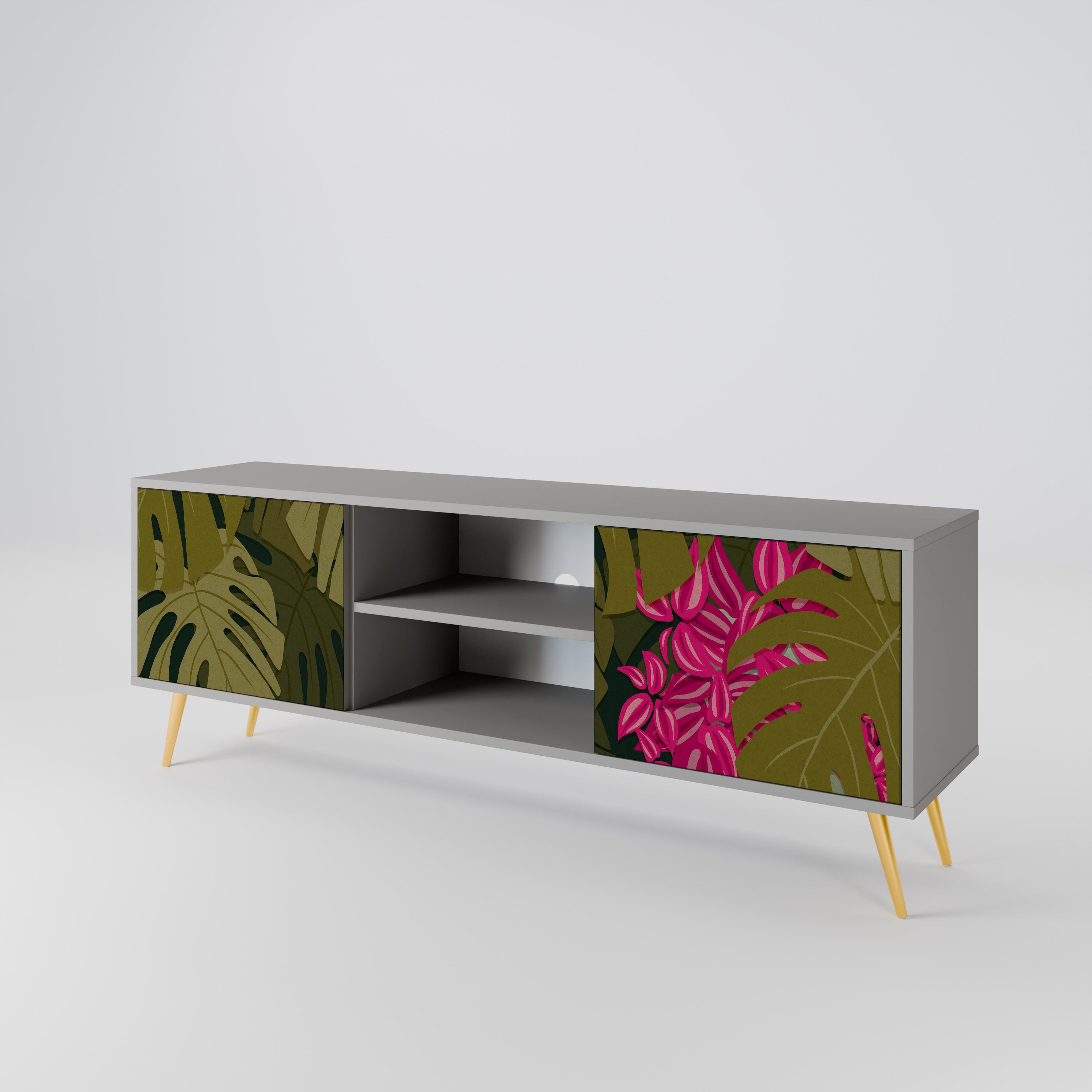 TROPICAL BEAUTY 2-Door TV Cabinet