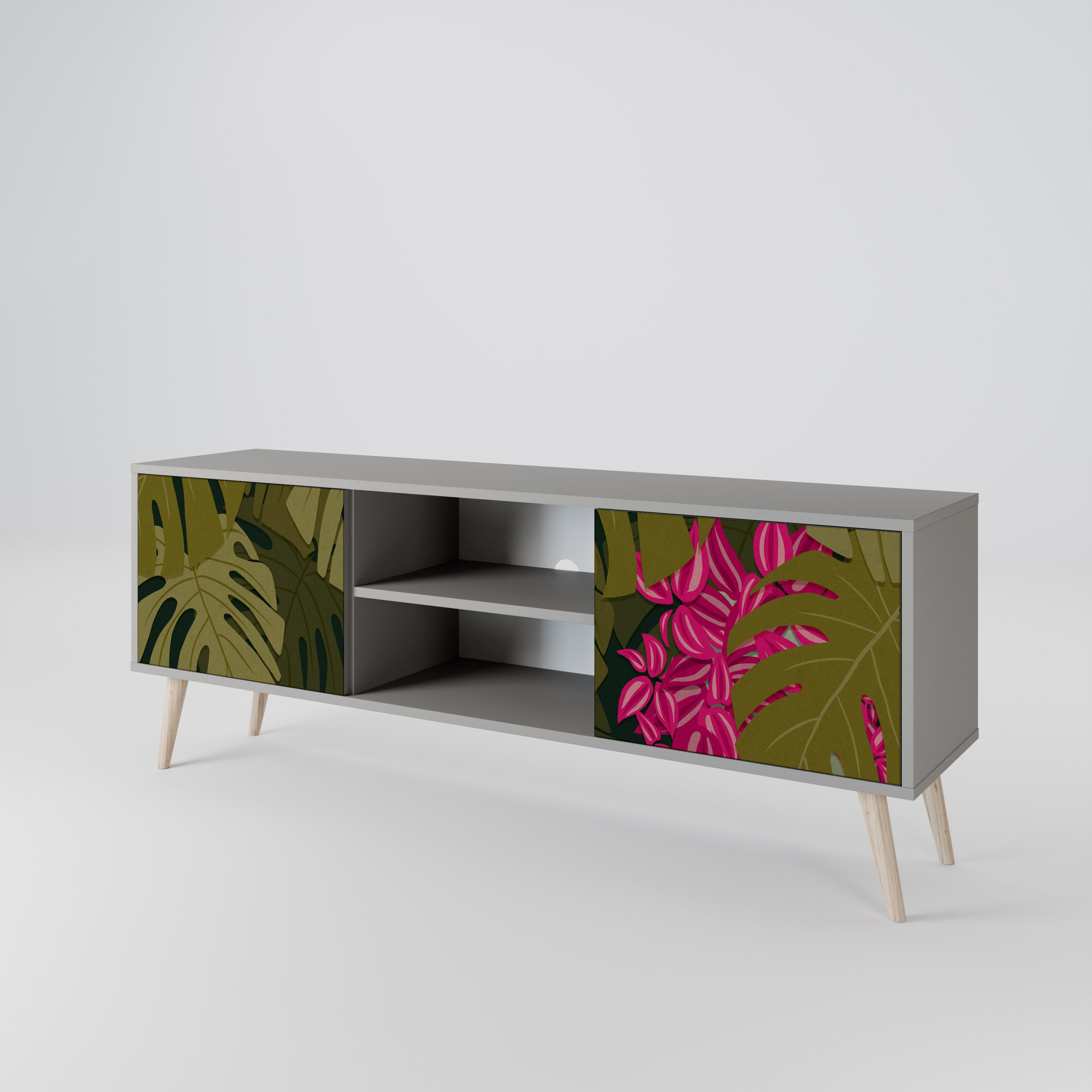 TROPICAL BEAUTY 2-Door TV Cabinet