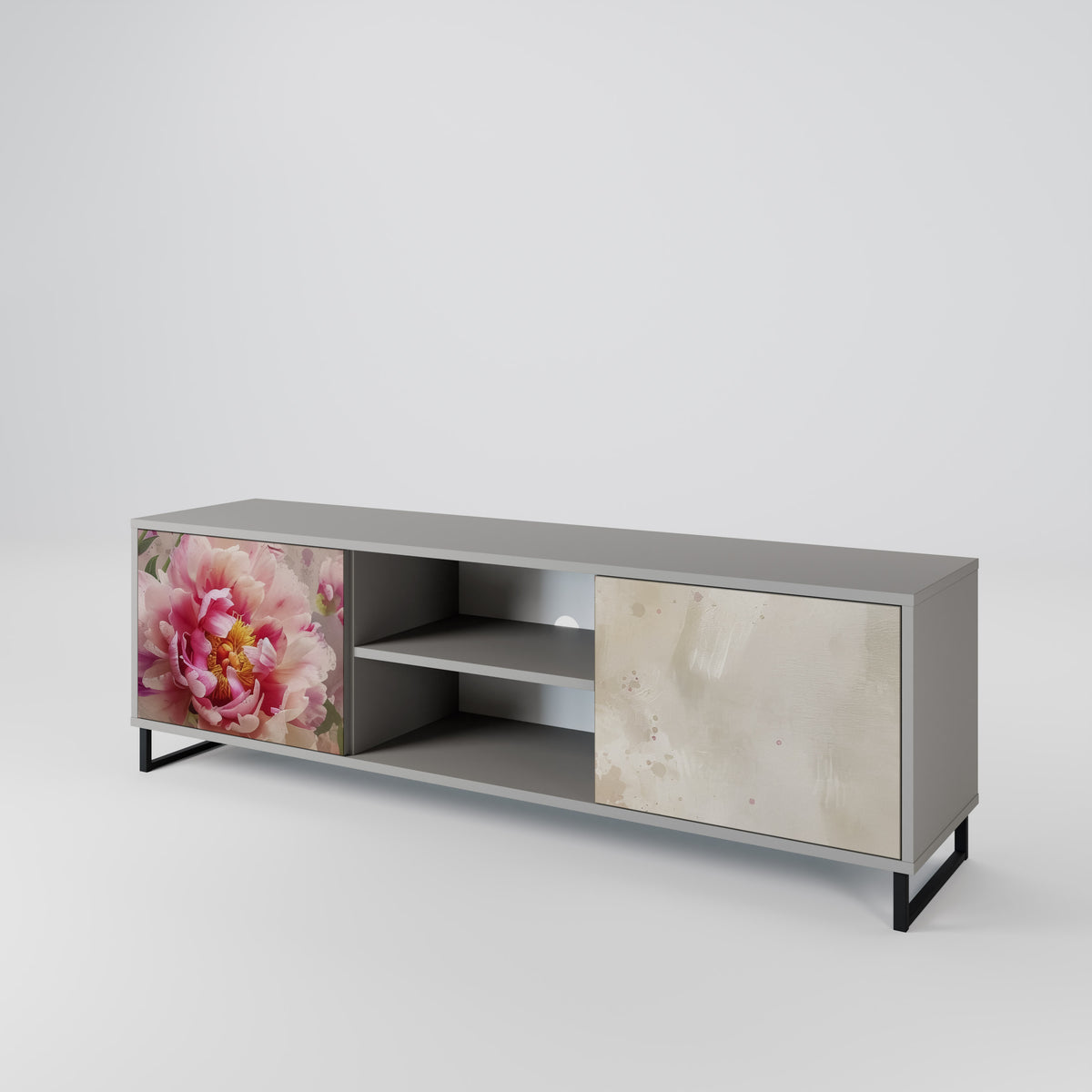 PEONY WHISPER Dvoudveřový TV stolek