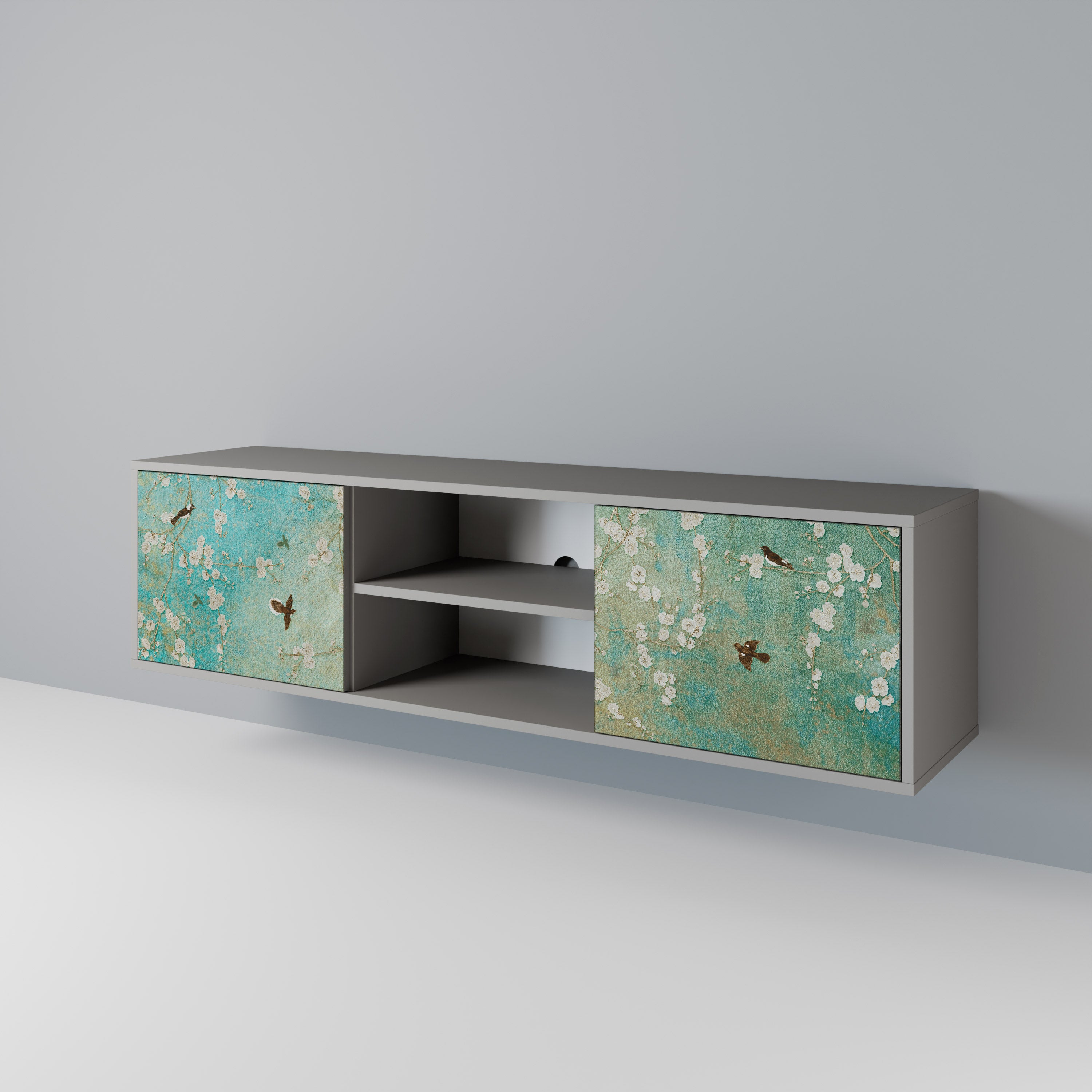 BLOOMING CHARM 2-Door TV Cabinet