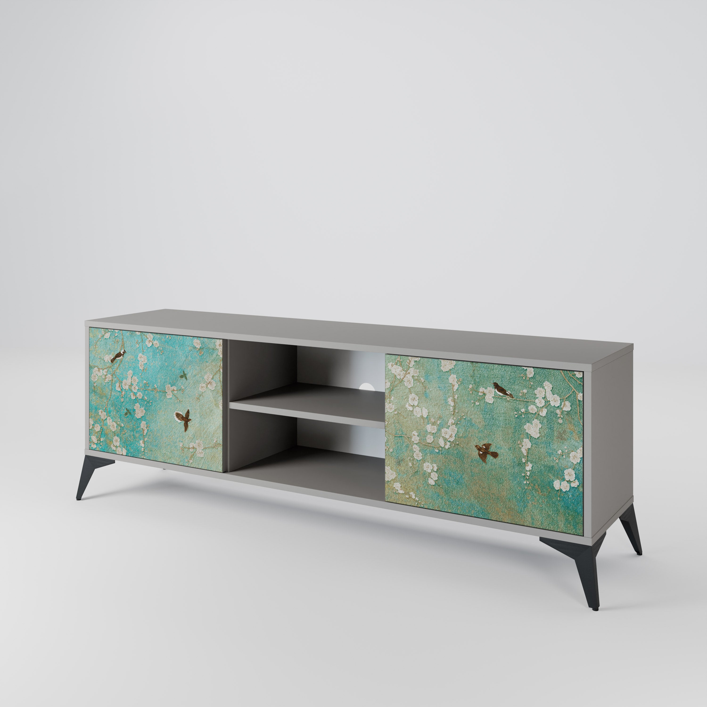 BLOOMING CHARM 2-Door TV Cabinet