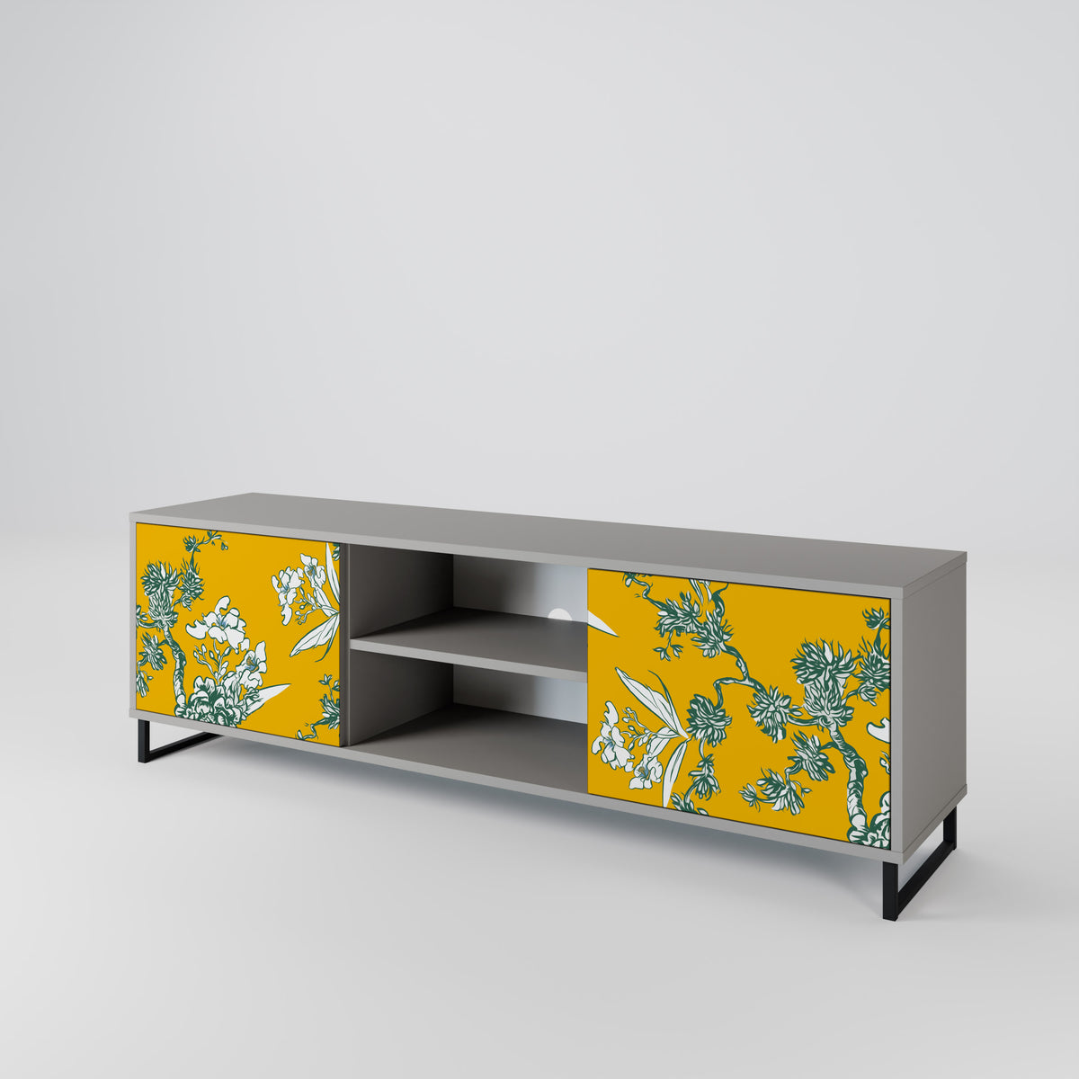 YELLOW CHINOISERIE Dvoudveřový TV stolek