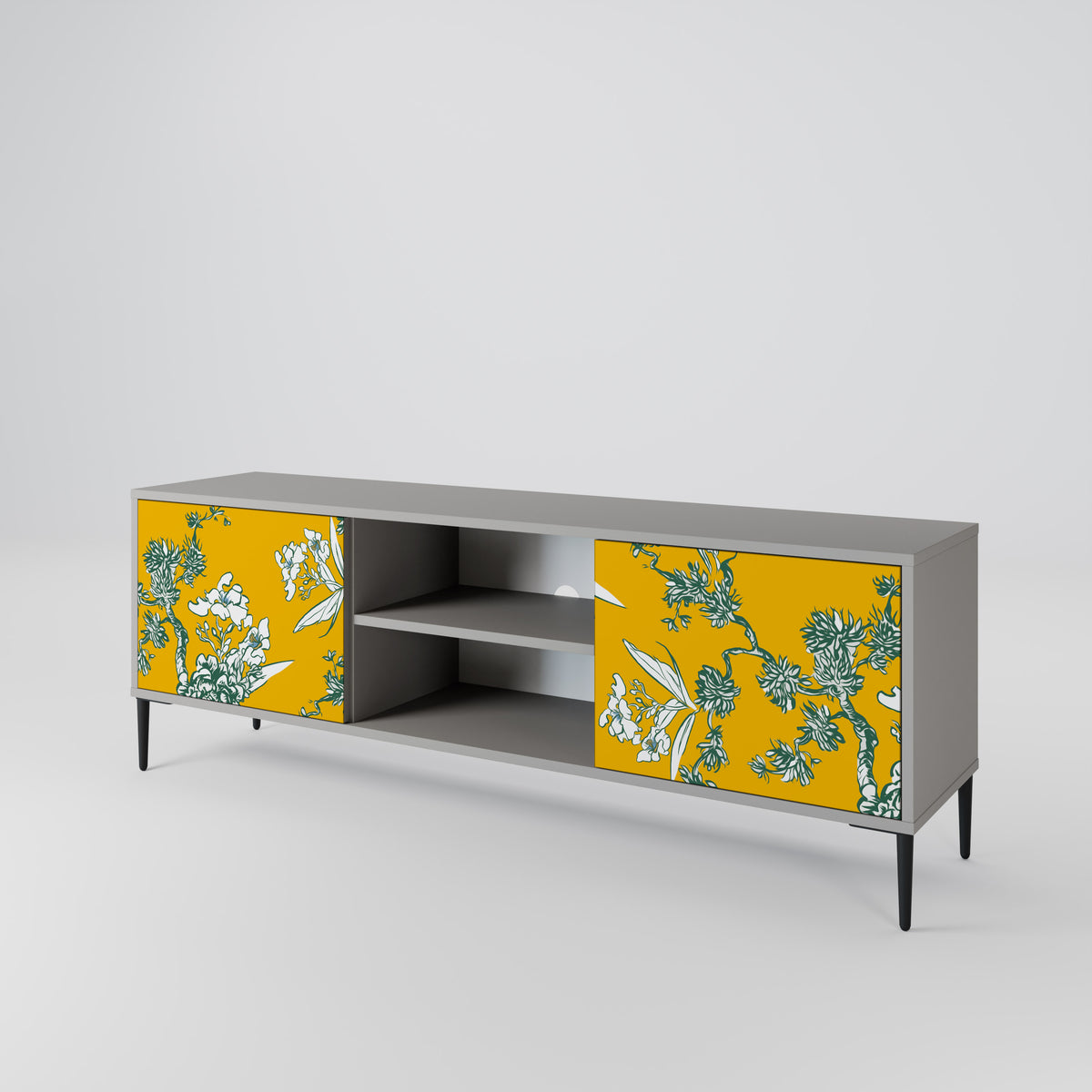 YELLOW CHINOISERIE Dvoudveřový TV stolek