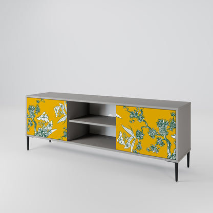 YELLOW CHINOISERIE Dvoudveřový TV stolek