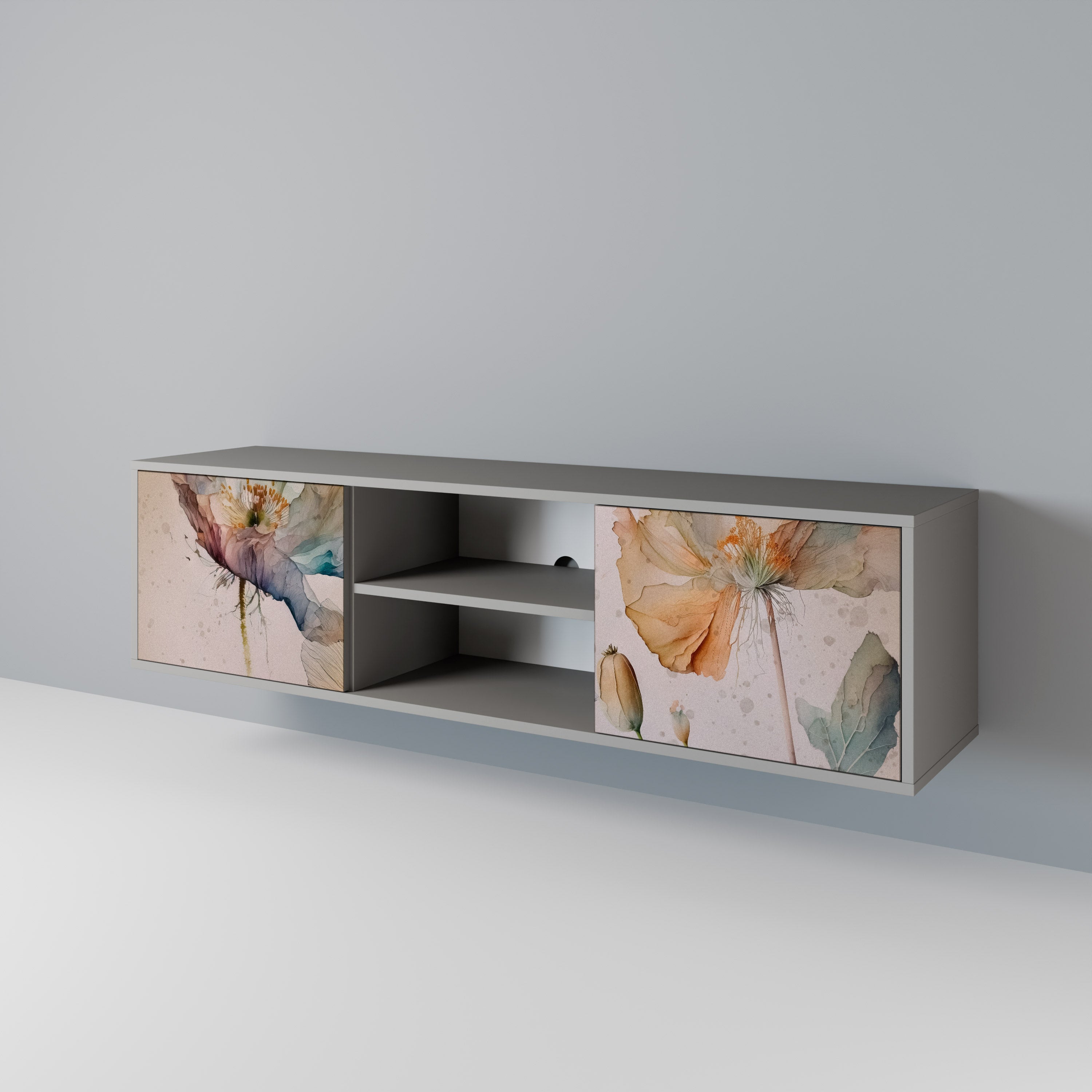 SOFTEN POPPY 2-Door TV Cabinet