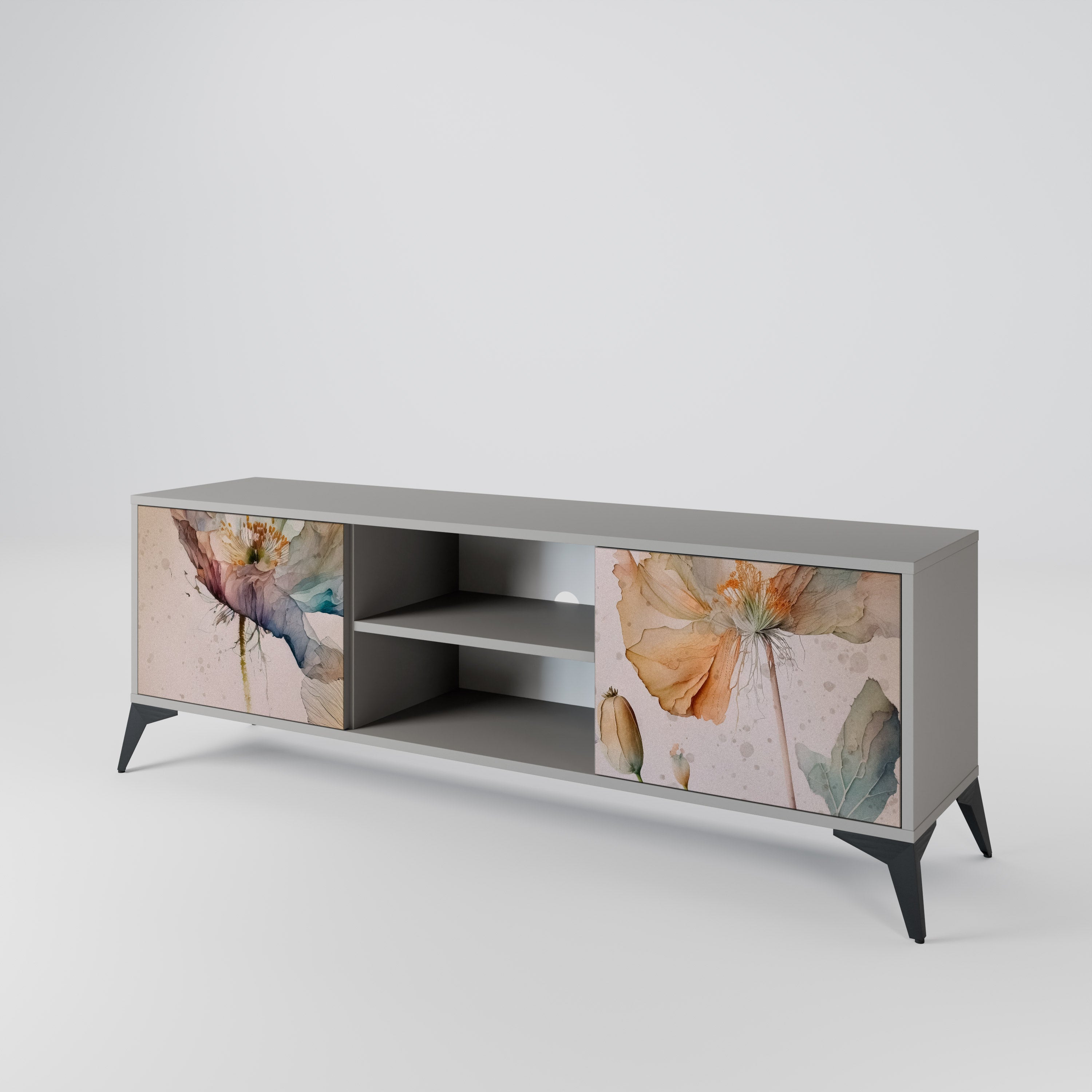 SOFTEN POPPY 2-Door TV Cabinet