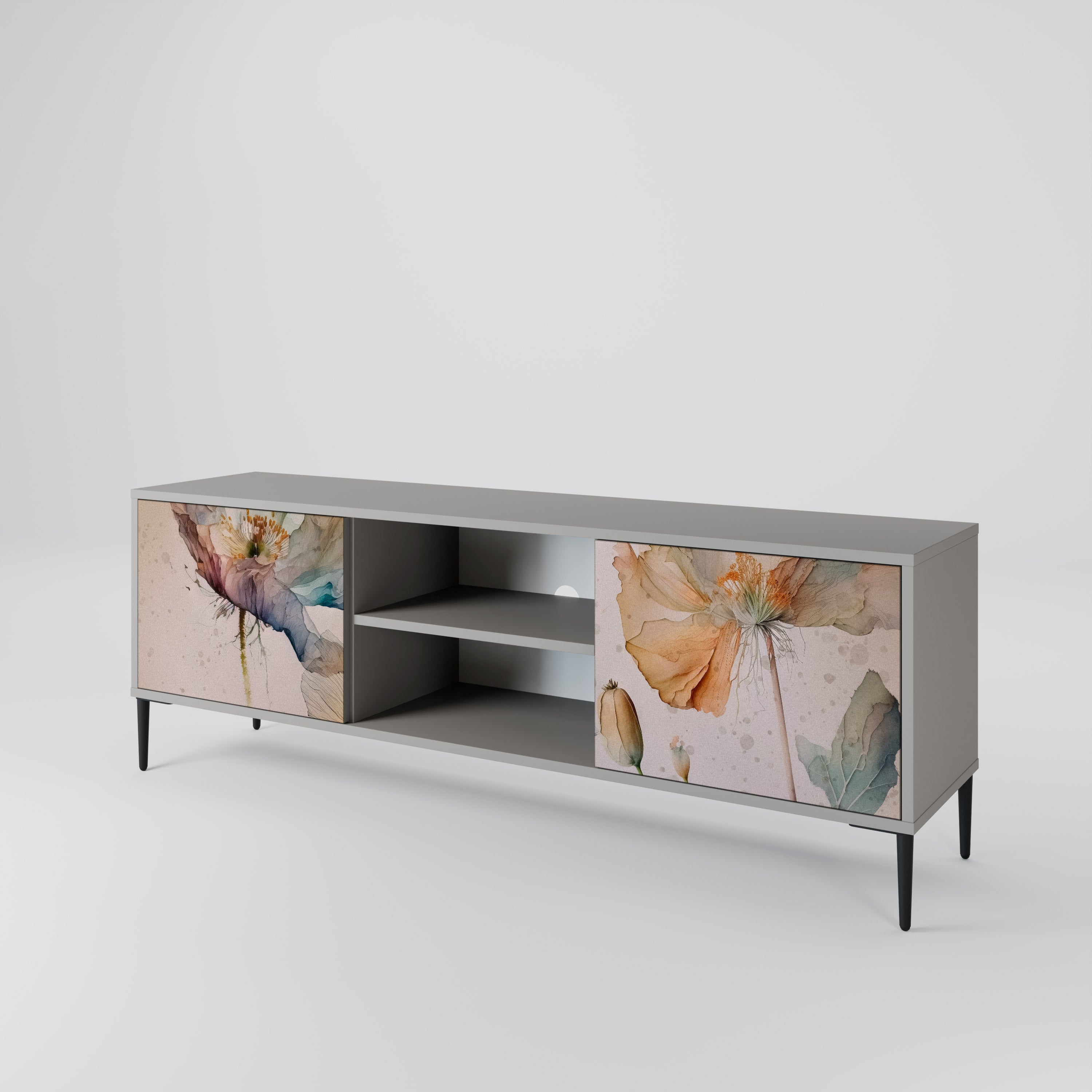 SOFTEN POPPY 2-Door TV Cabinet