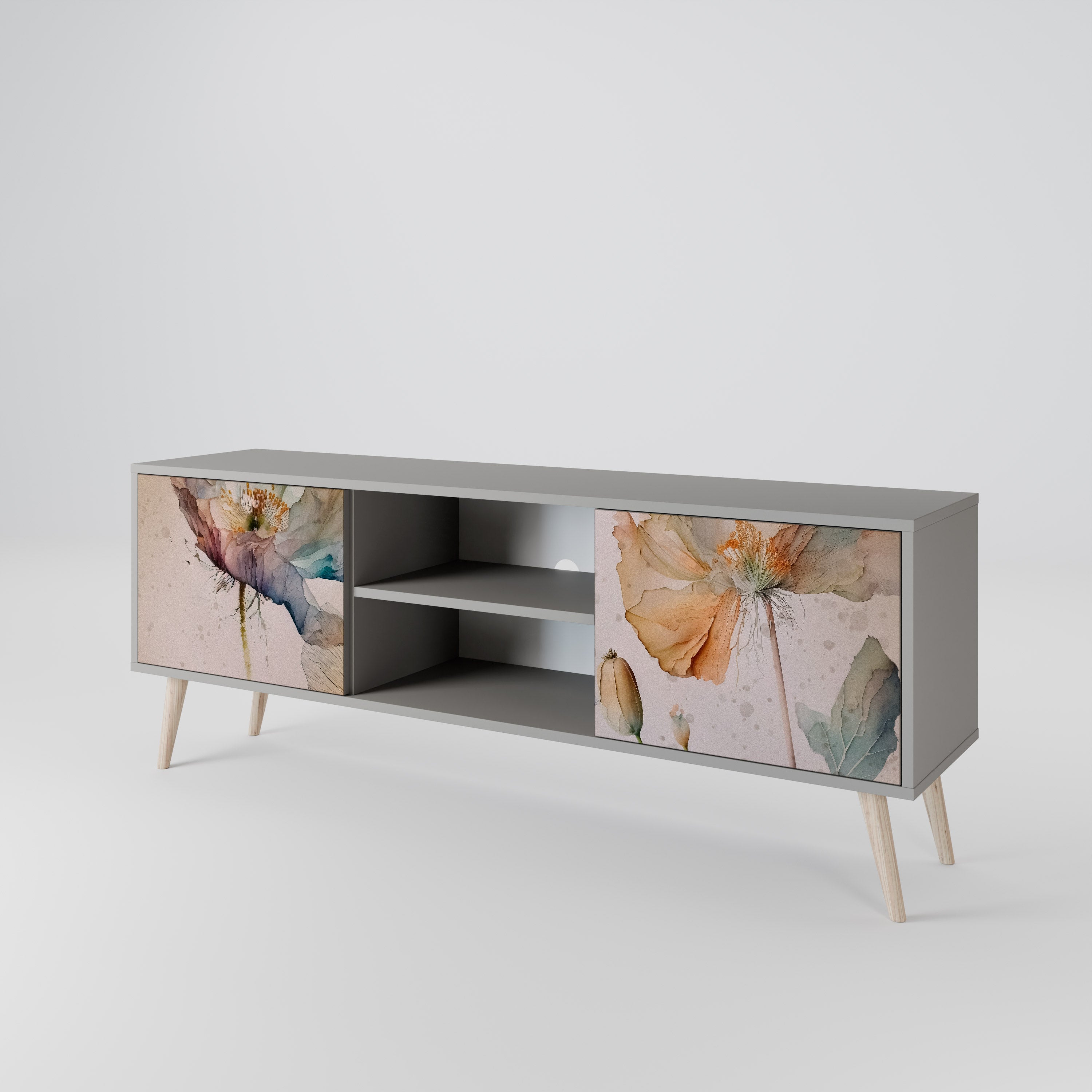 SOFTEN POPPY 2-Door TV Cabinet